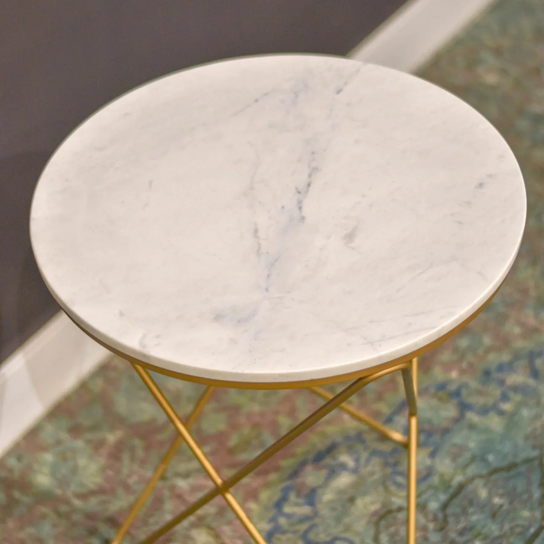 Grainhouse Wind & Fire Marble Side Table - White - Image 5