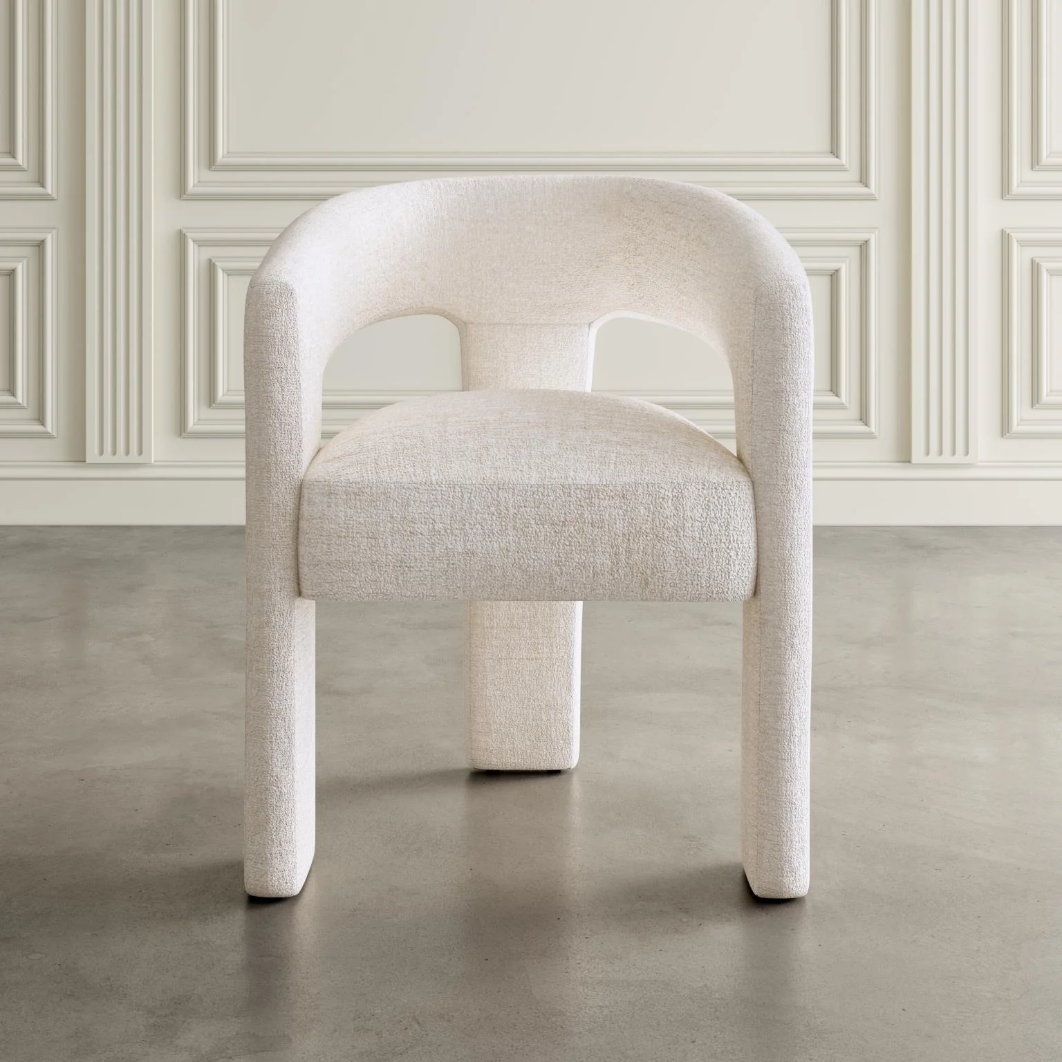 Gwen Open-Back Upholstered Chair - Natural - Image 7