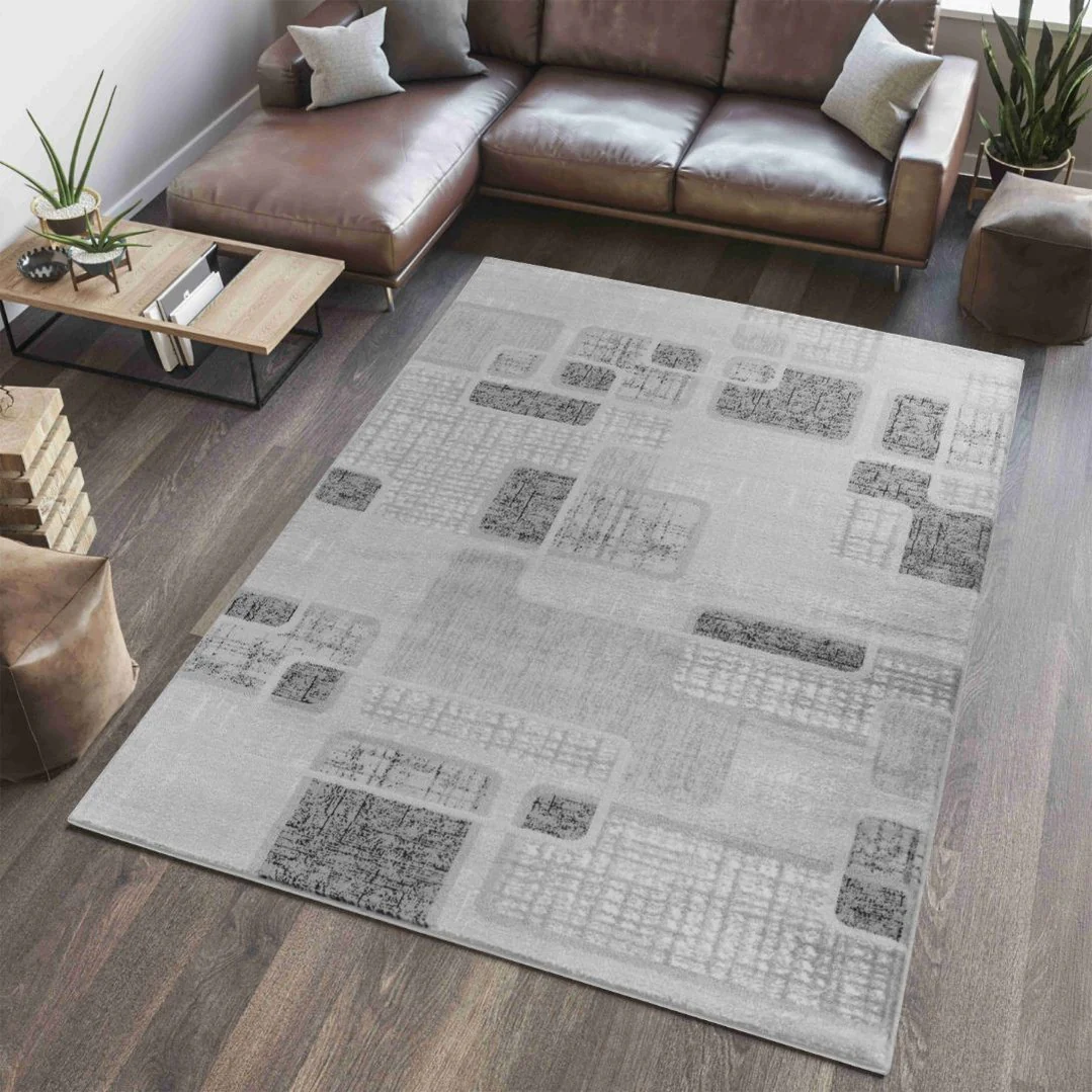 Hamilton Faded Grey Medallion Vintage Rug - Image 2