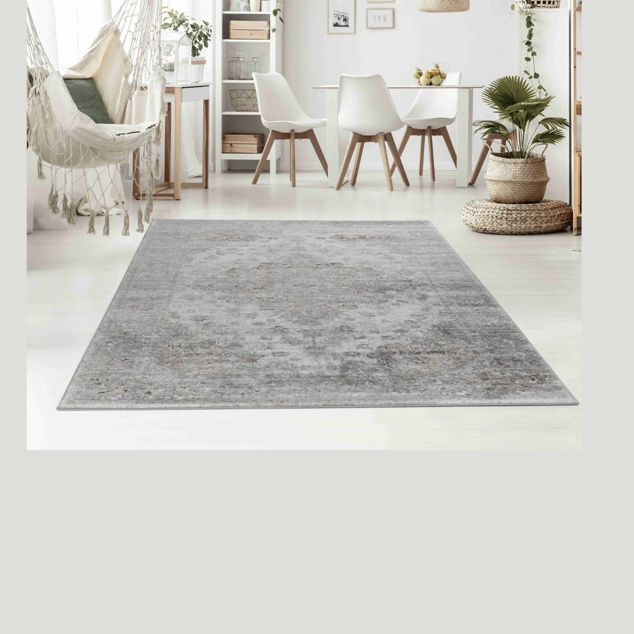 Hamilton Classic Cream Medallion Area Rug - Image 3