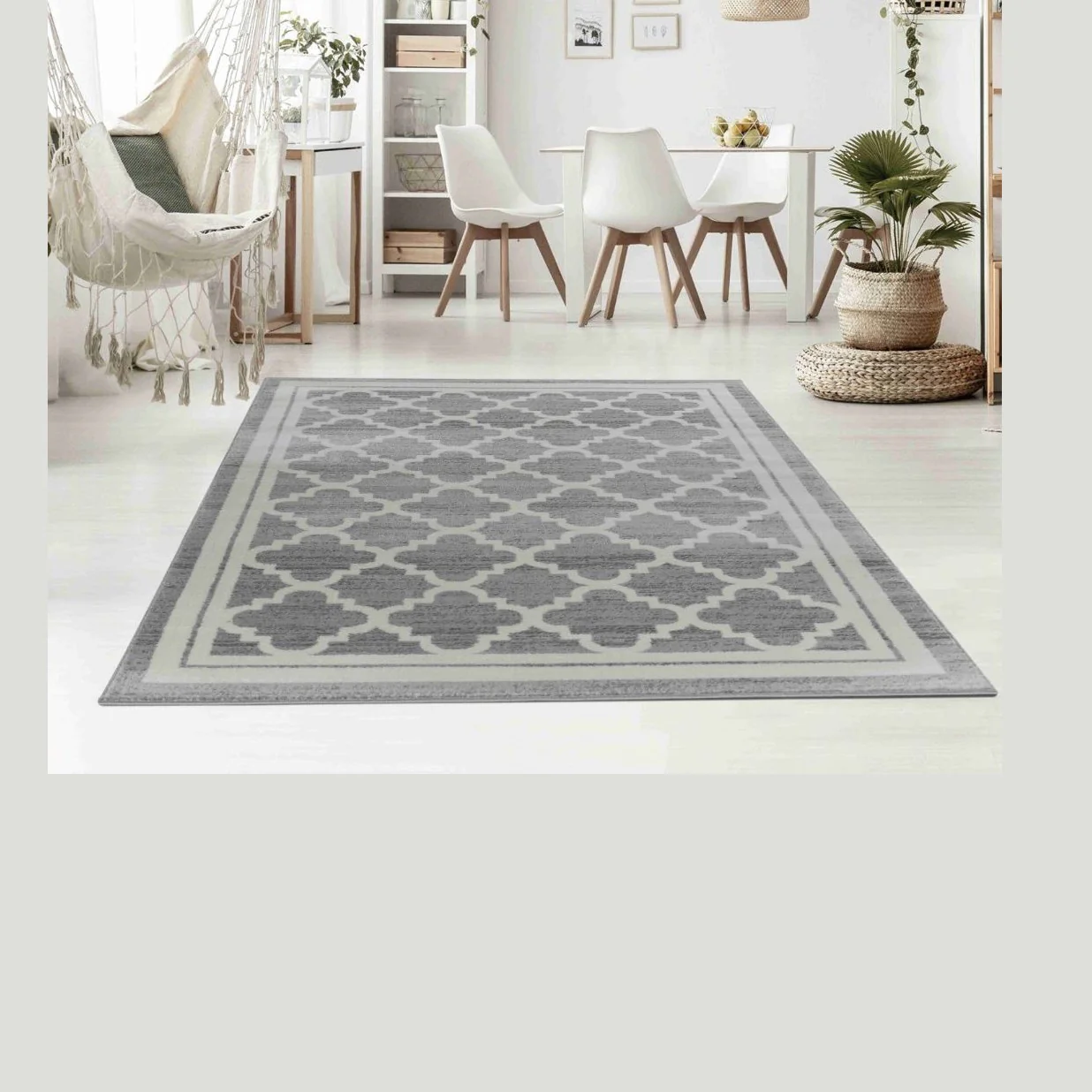 Hamilton Grey Vintage-Inspired Ornamental Rug - Image 3