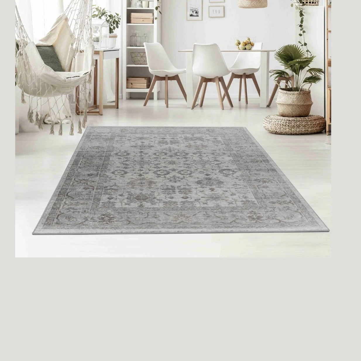 Hamilton Cream Ornamental Floral Area Rug - Image 3