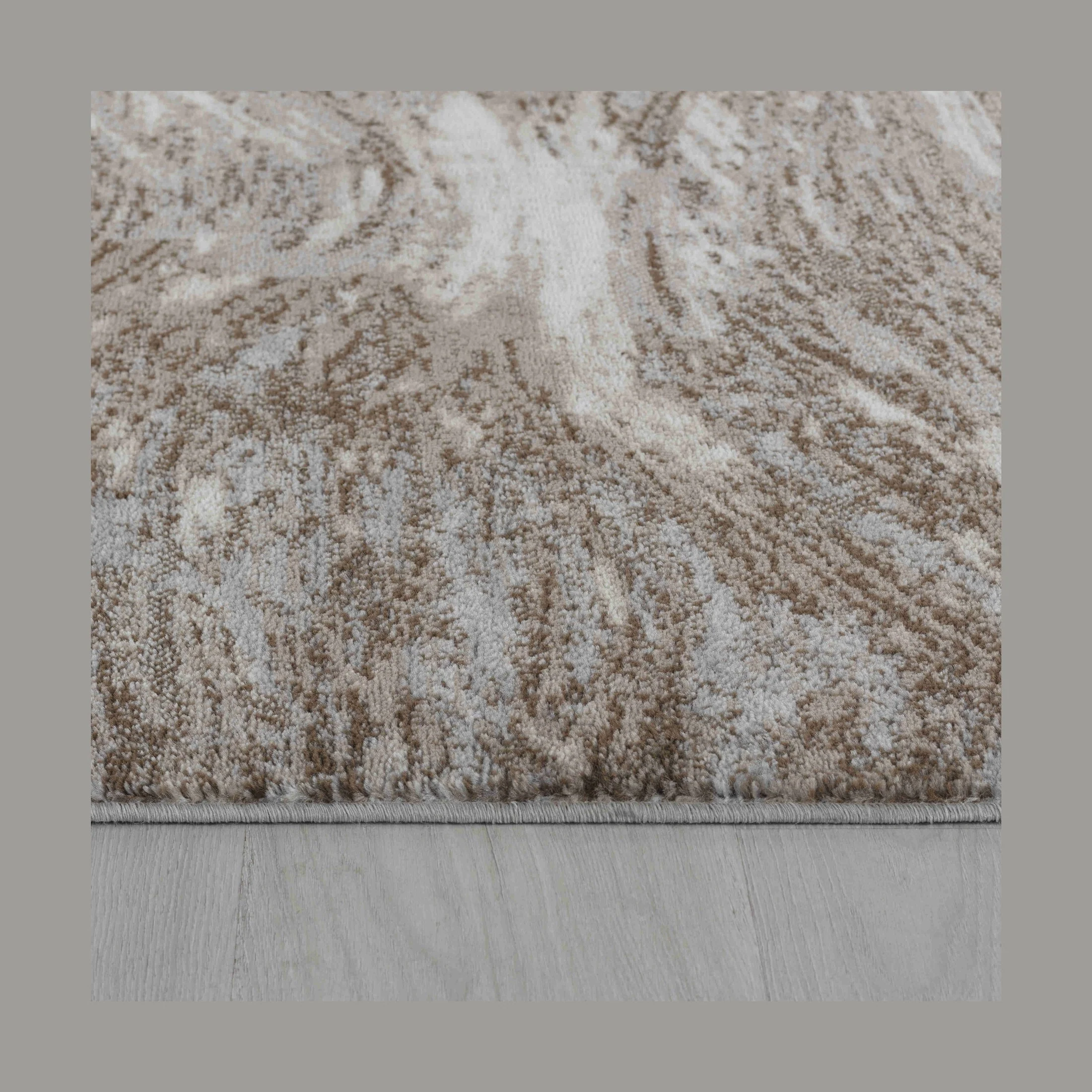 Hamilton Brown Floral Border Traditional Rug - Image 4