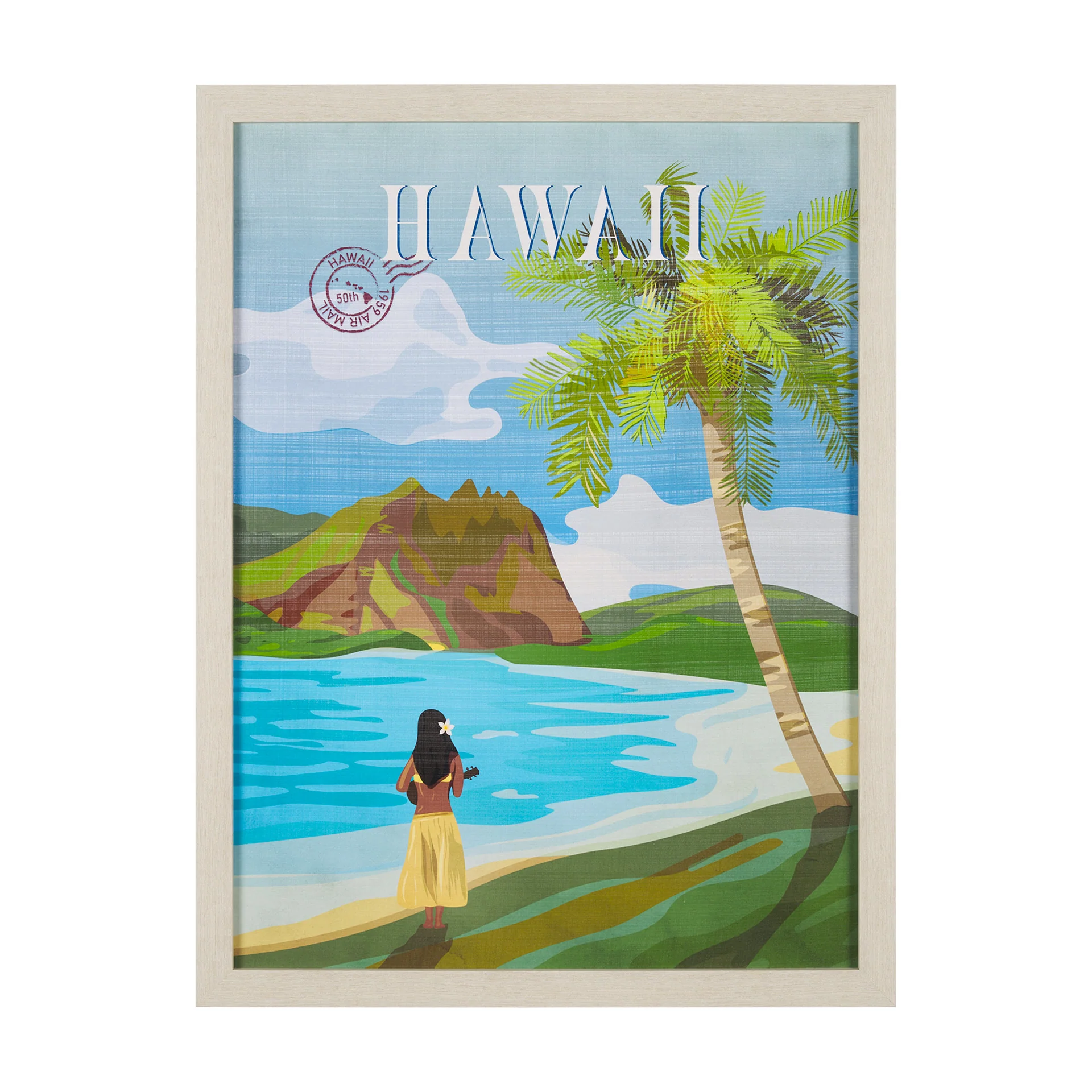 Hawaii Go USA by Mercana Studio Decograph Framed Art Print - Image 11