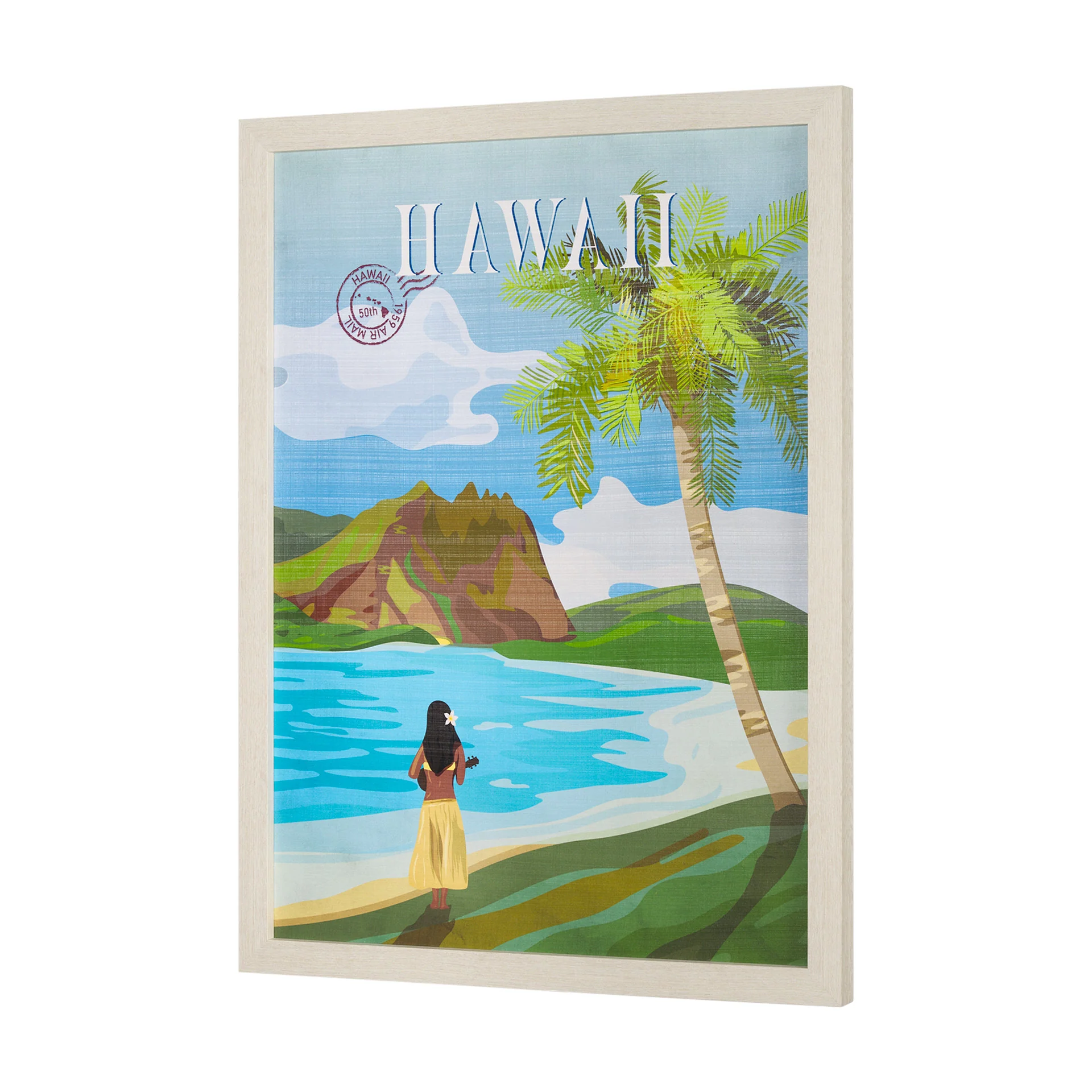 Hawaii Go USA by Mercana Studio Decograph Framed Art Print - Image 12