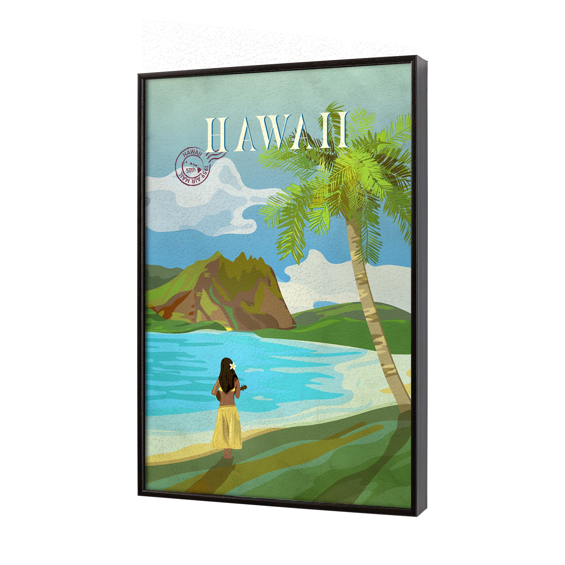 Hawaii Go USA by Mercana Studio Decograph Framed Art Print - Image 2