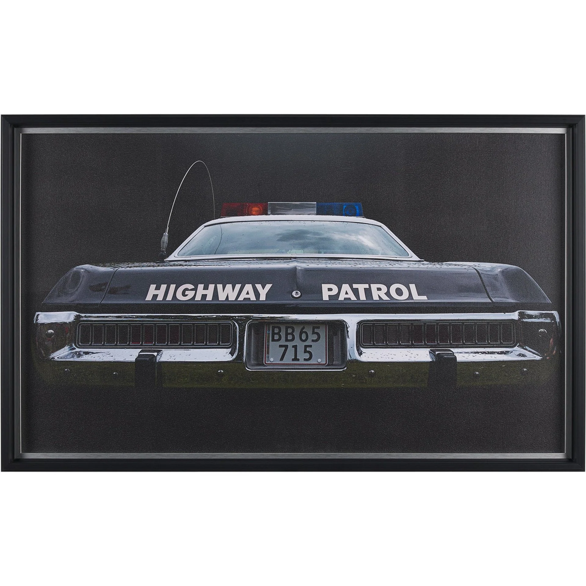Highway Patrol II by Roland Weber a Hand Embellished Framed Photo Art Print