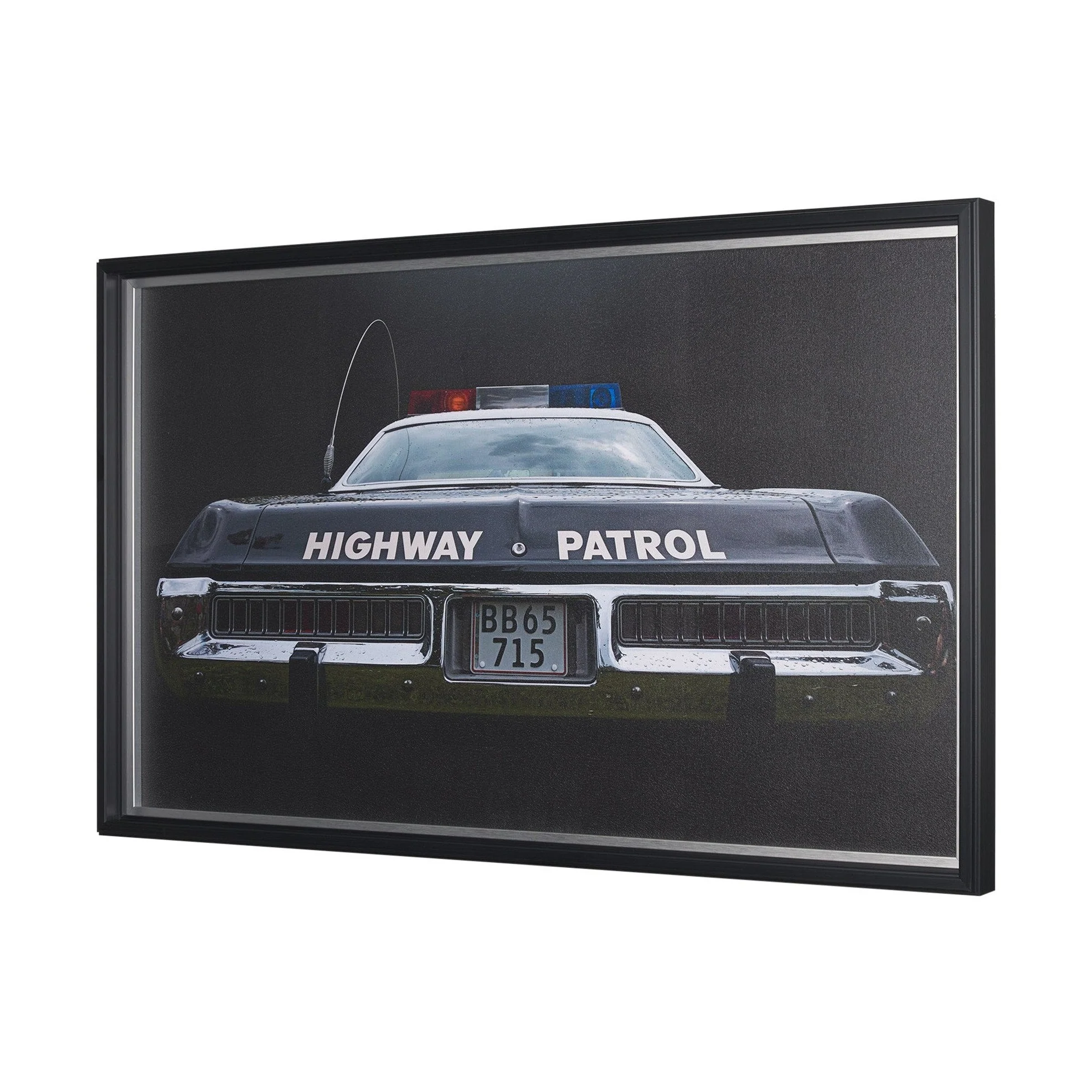 Highway Patrol II by Roland Weber a Hand Embellished Framed Photo Art Print - Image 2
