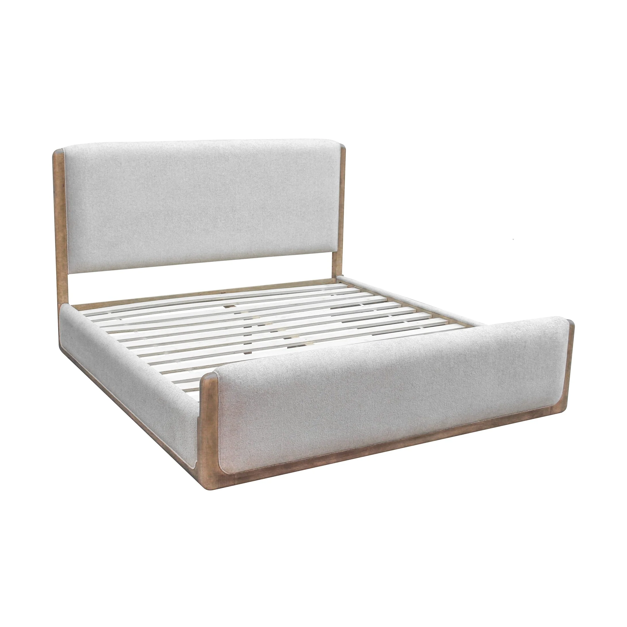 Hollis Upholstered Panel Bed – Cabin Glow - Image 3