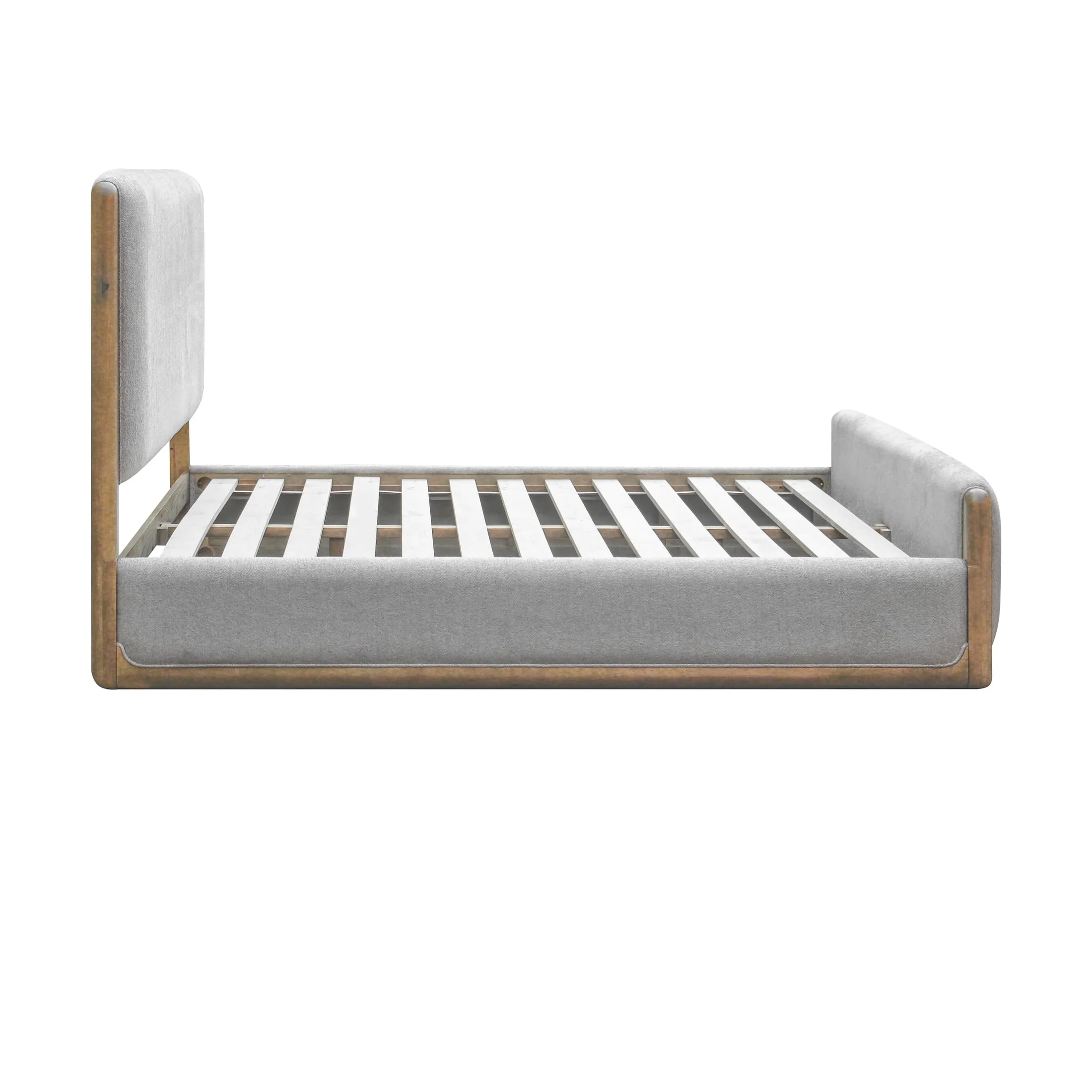 Hollis Upholstered Panel Bed – Cabin Glow - Image 4