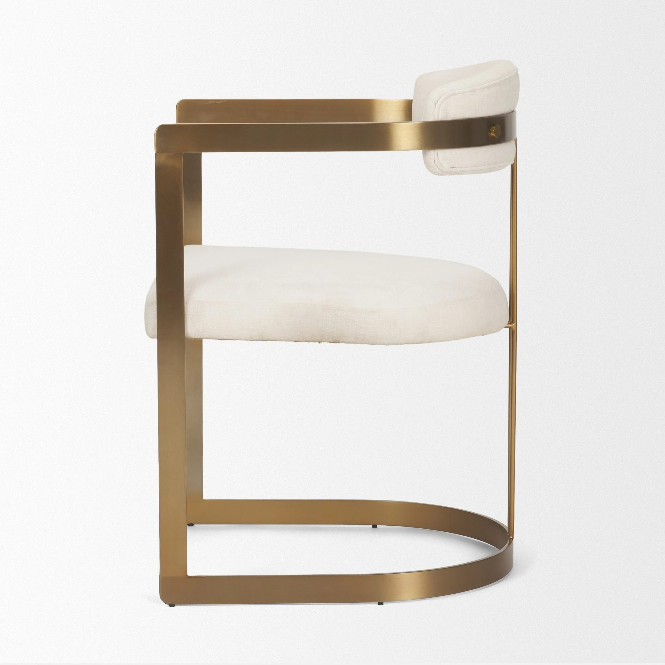 Hollyfield Cream Fabric Dining Chair - Image 4