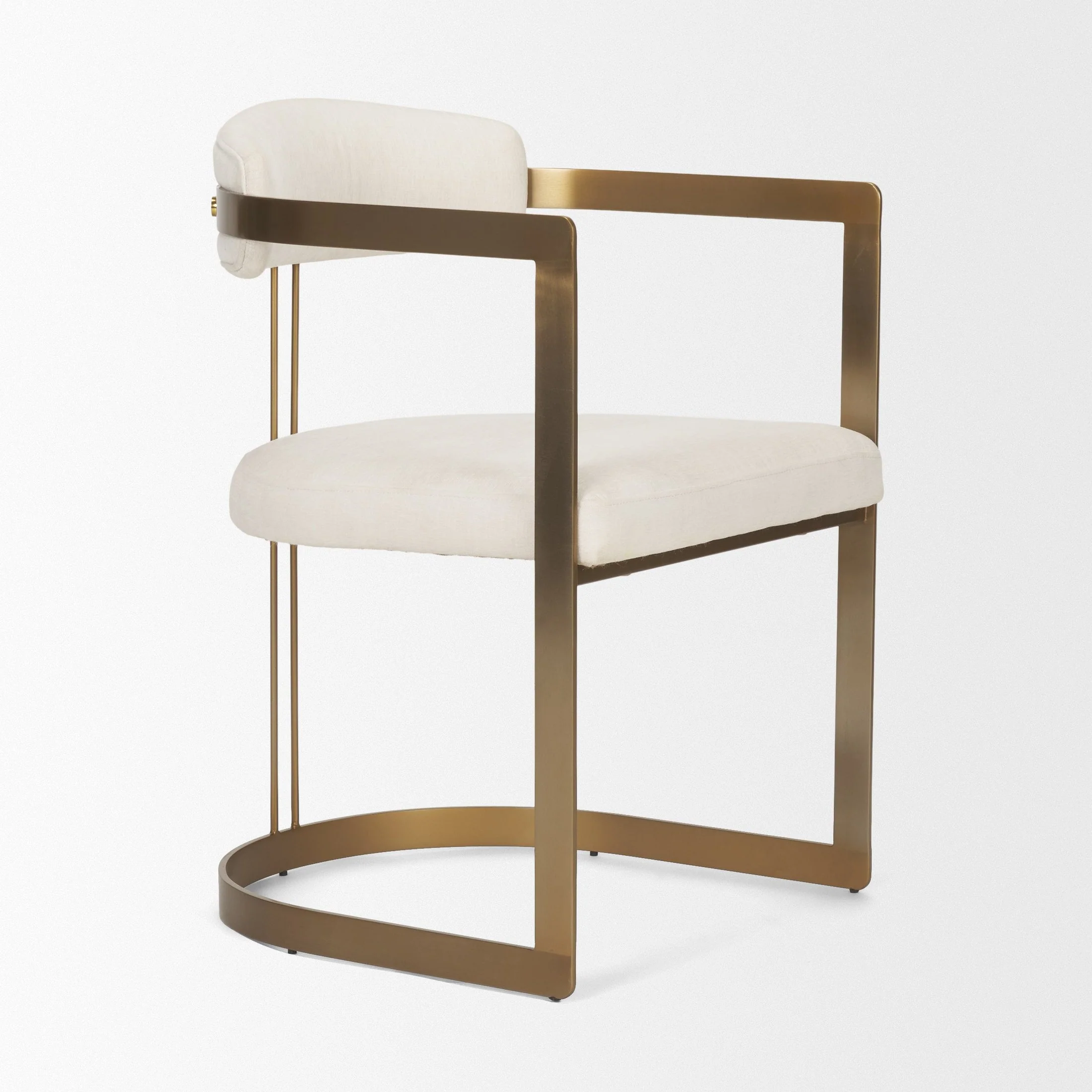 Hollyfield Cream Fabric Dining Chair - Image 6