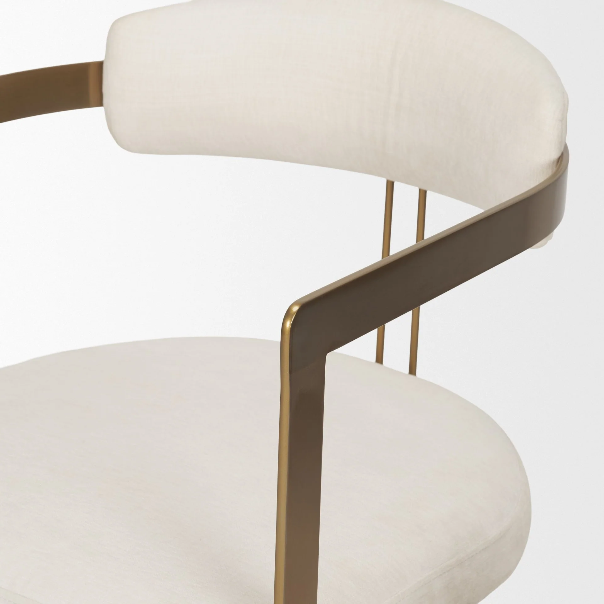 Hollyfield Cream Fabric Dining Chair - Image 8