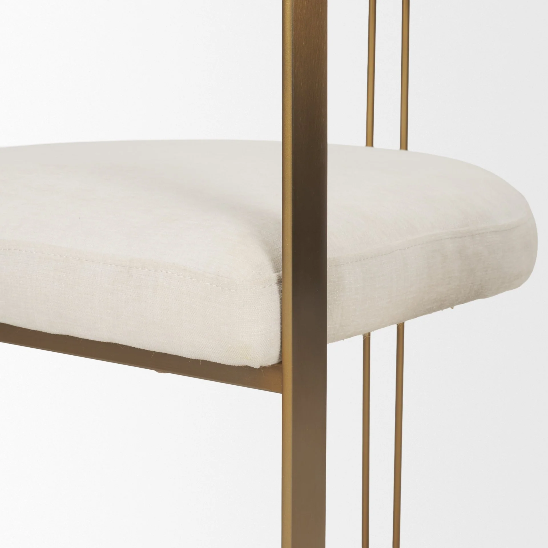 Hollyfield Cream Fabric Dining Chair - Image 9