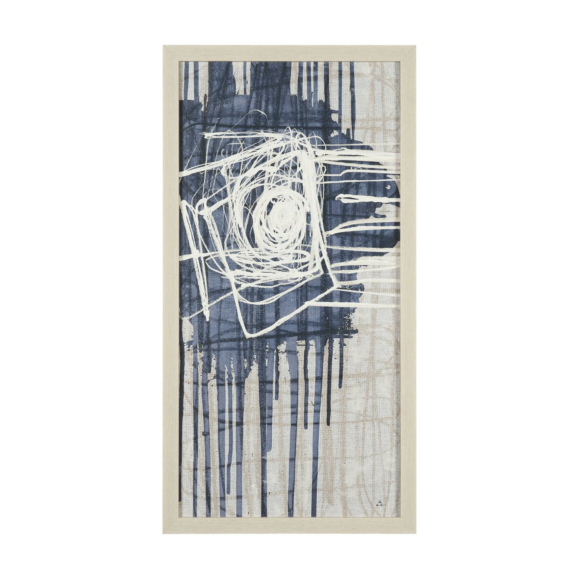 Intuition Hand-Embellished Textured Framed Canvas Artwork - Image 4