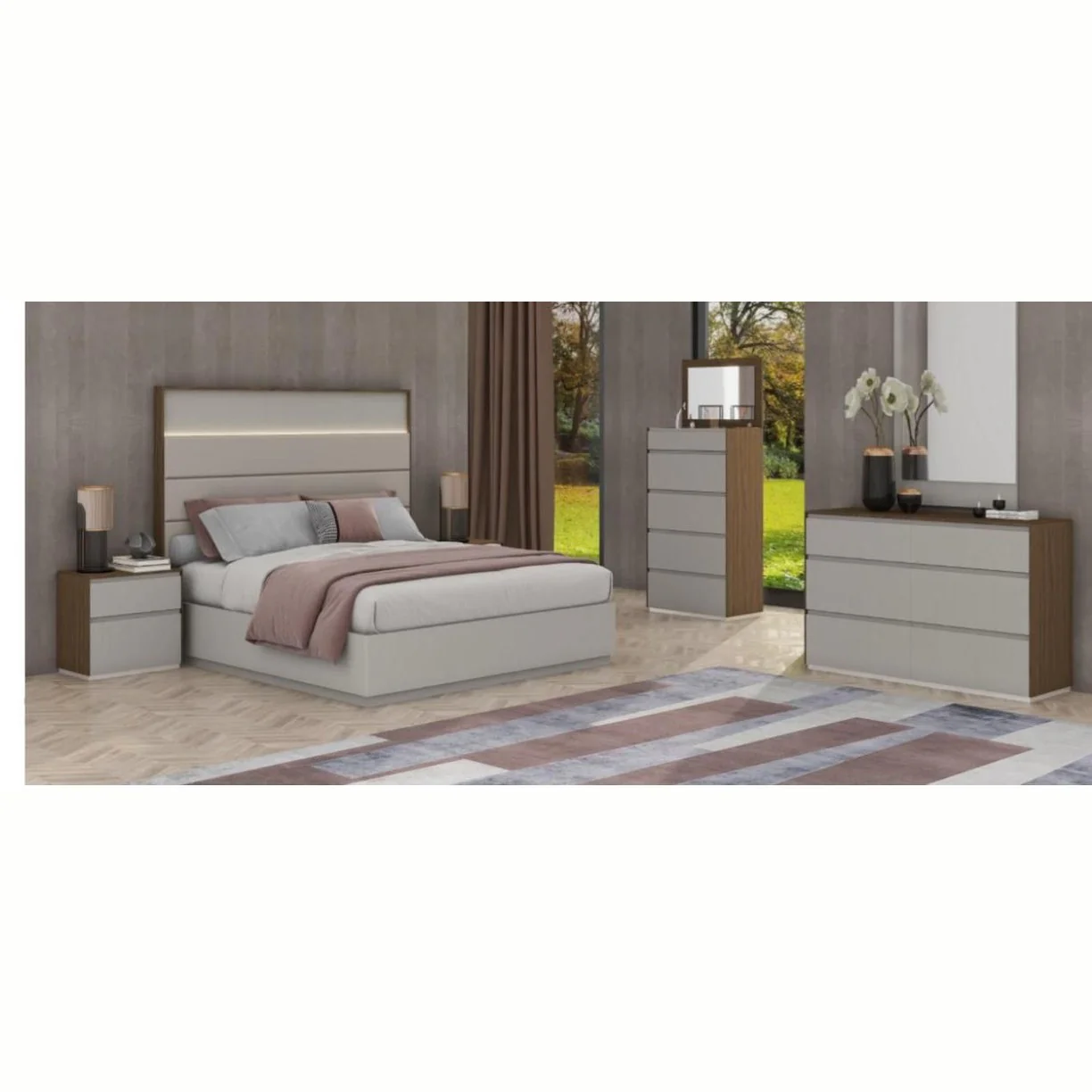 Irina Two Tone Night Stand - Image 2