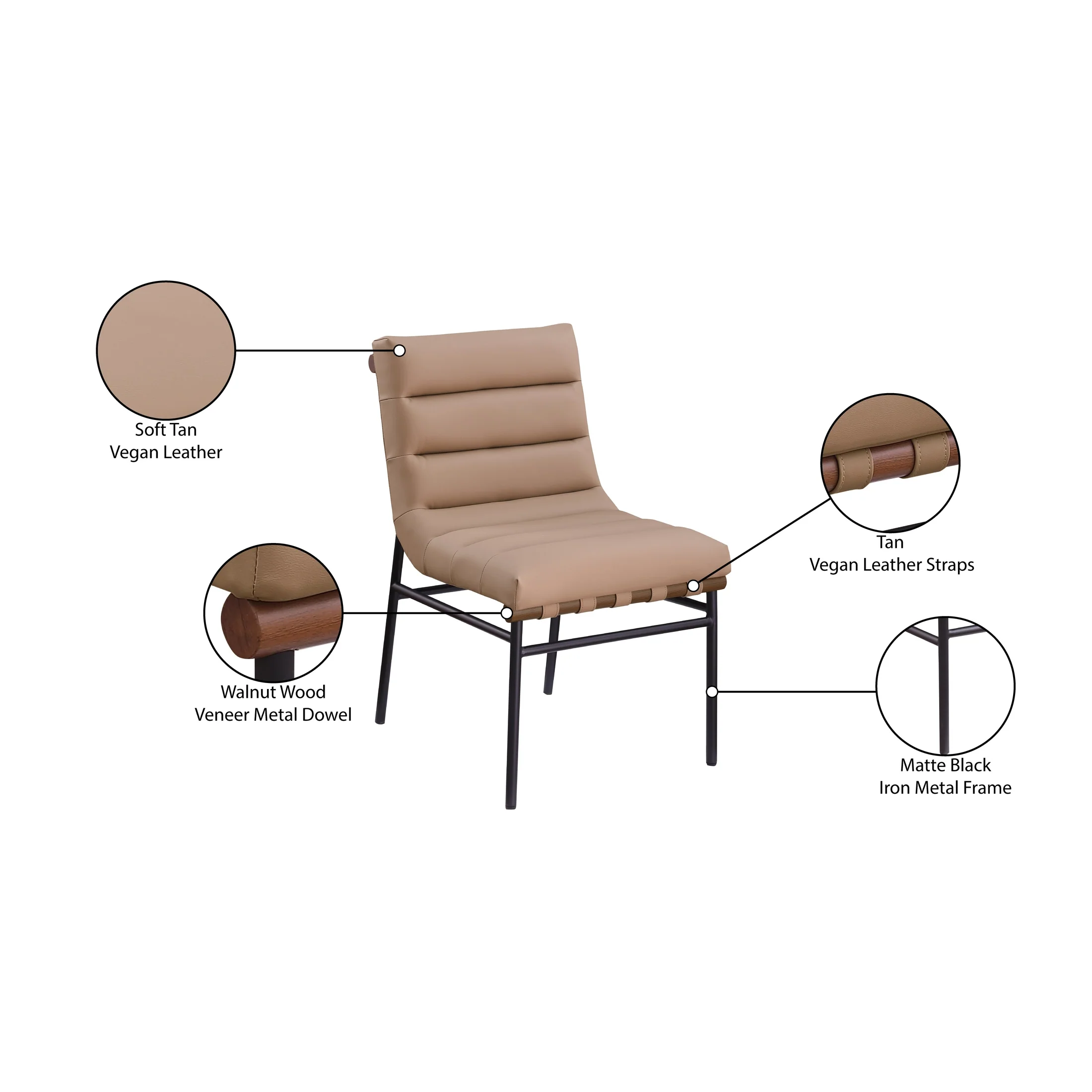 Ivar Dining Chair - Tan - Image 9