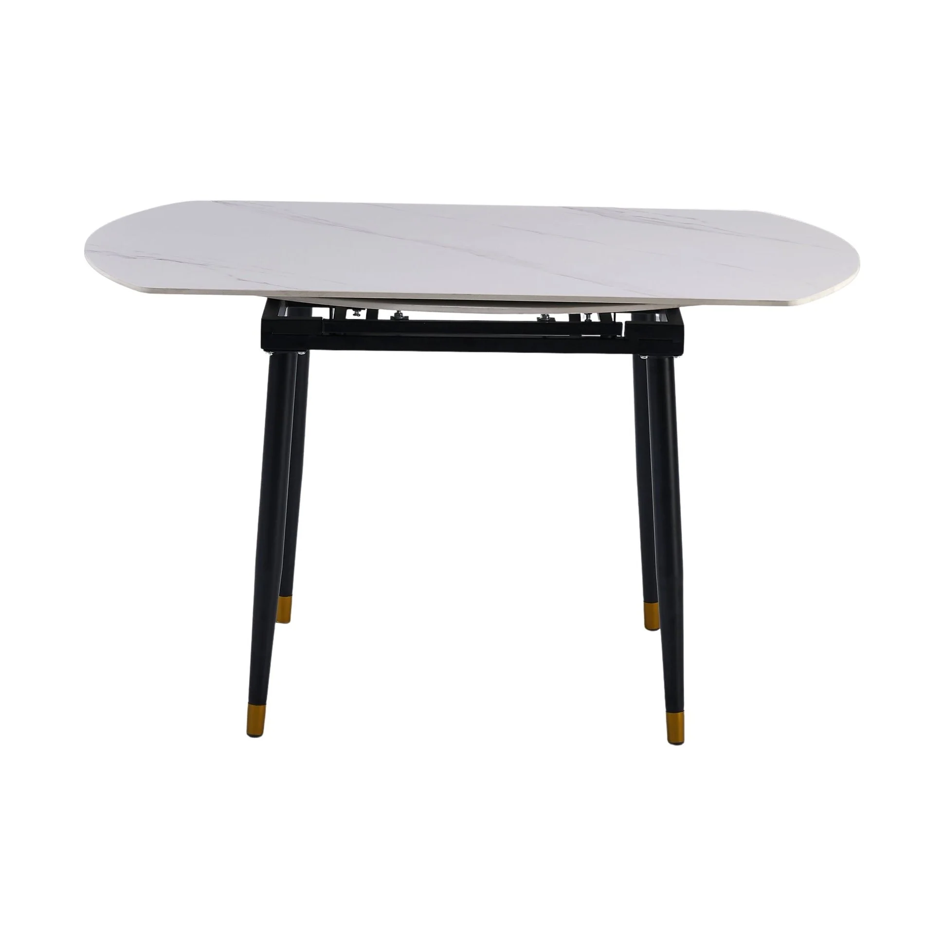 Jess 2.0 Round Extendable Dining Table - White - Image 4