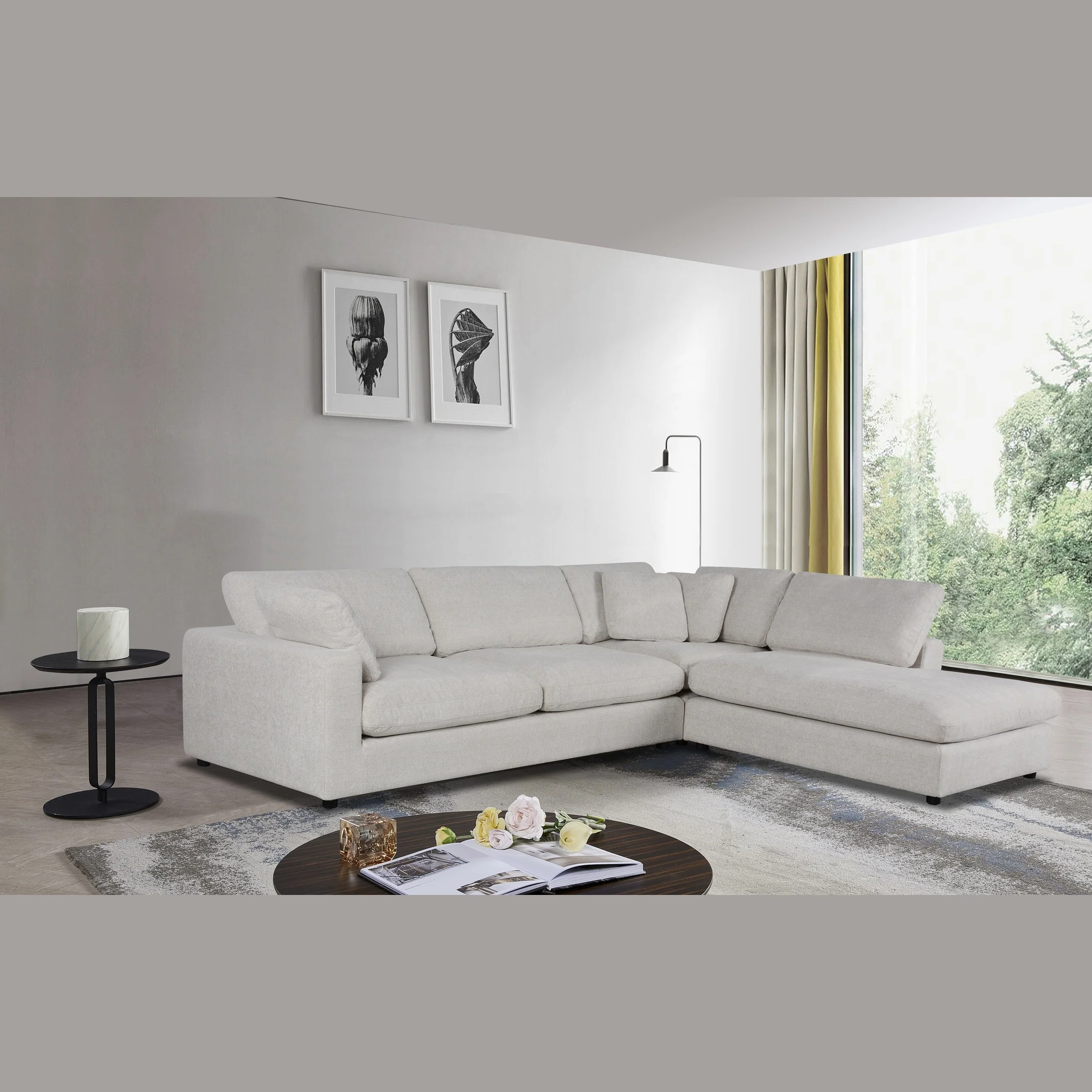 Joelle Sectional - Oatmeal - Image 7