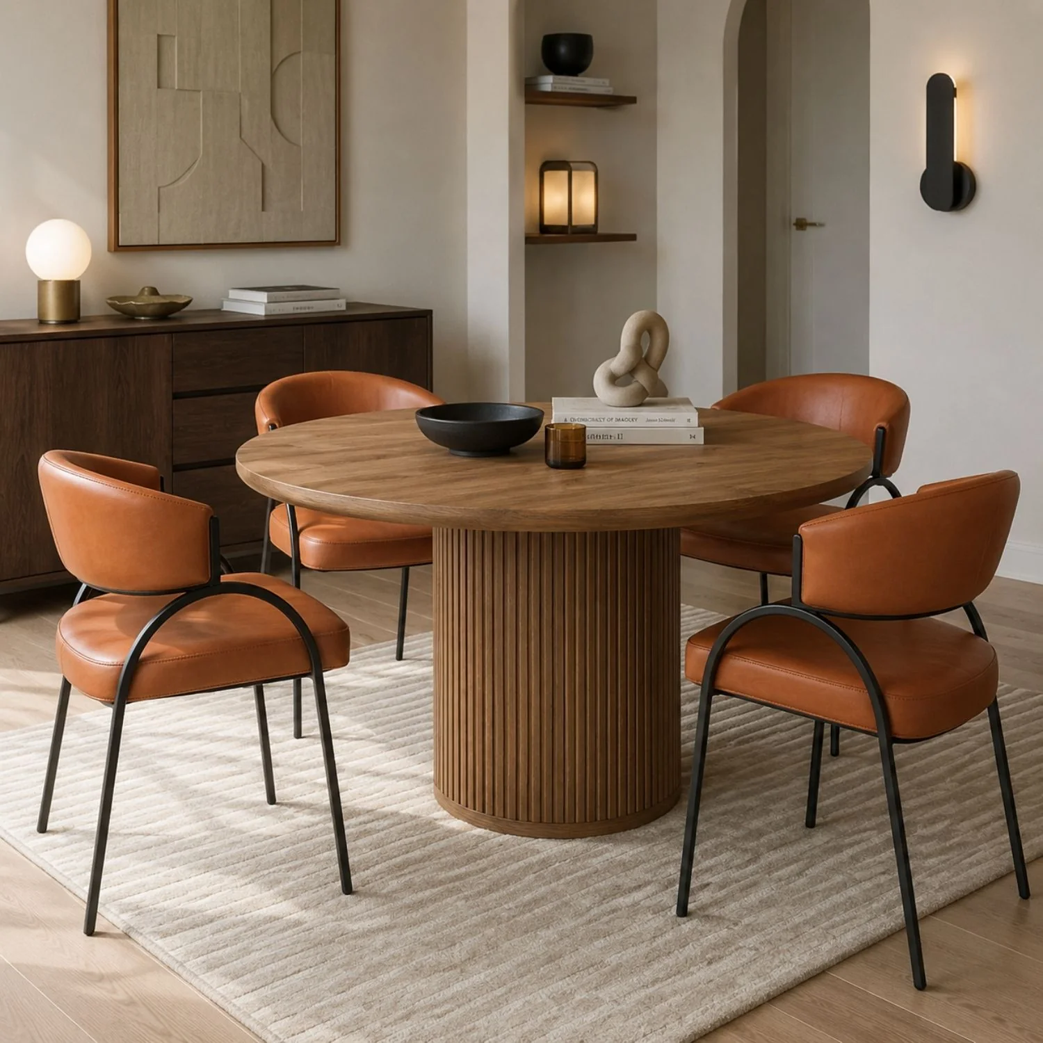 Kara Dining Chair - Cognac - Image 2