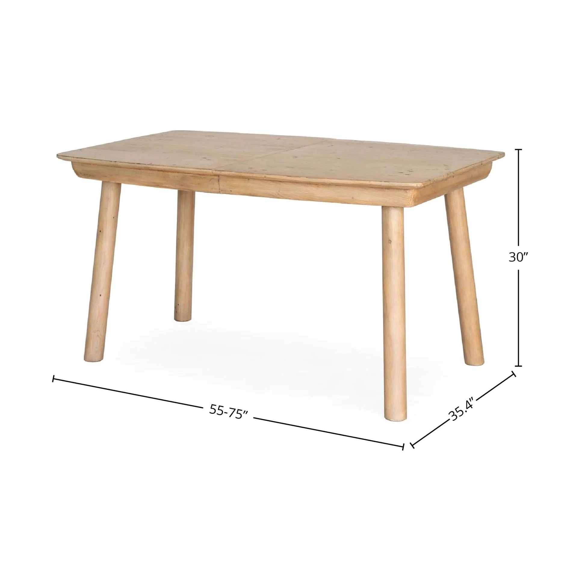 Kerrin Extension Dining Table (55"/75") - Sundried Wheat - Image 6