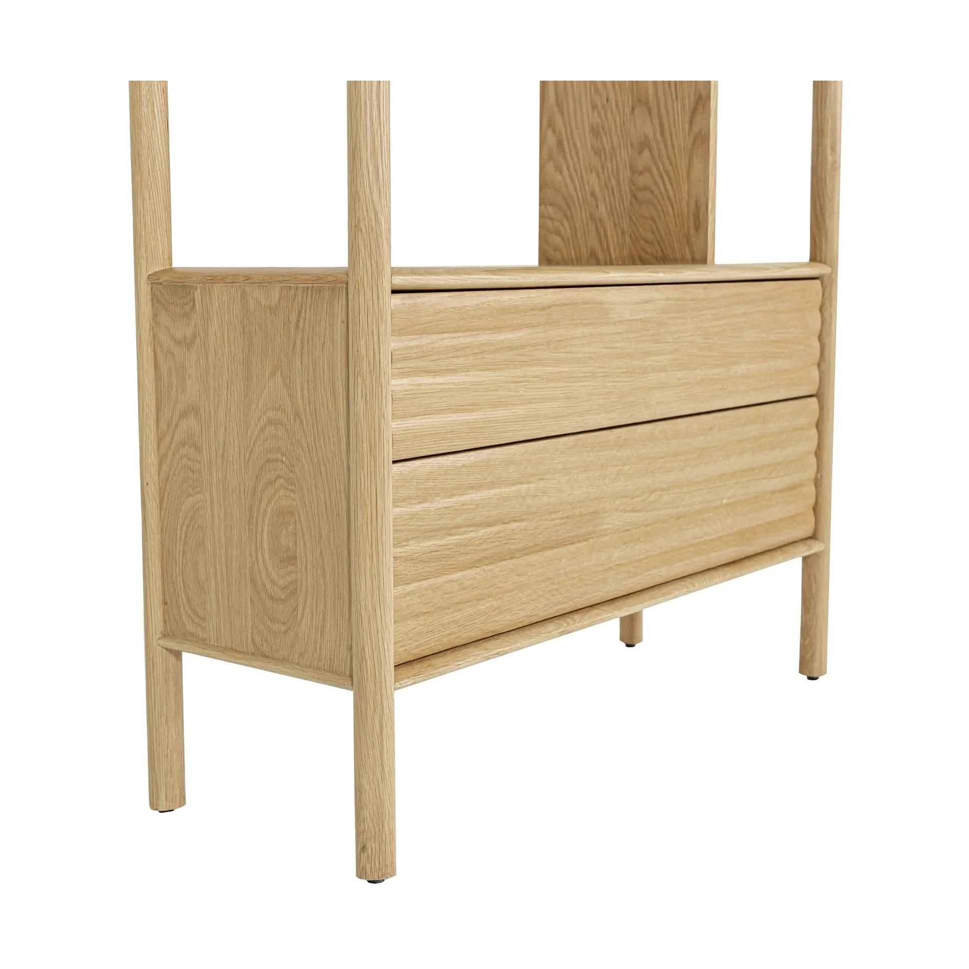 Kevara Bookcase - Light Oak - Image 11