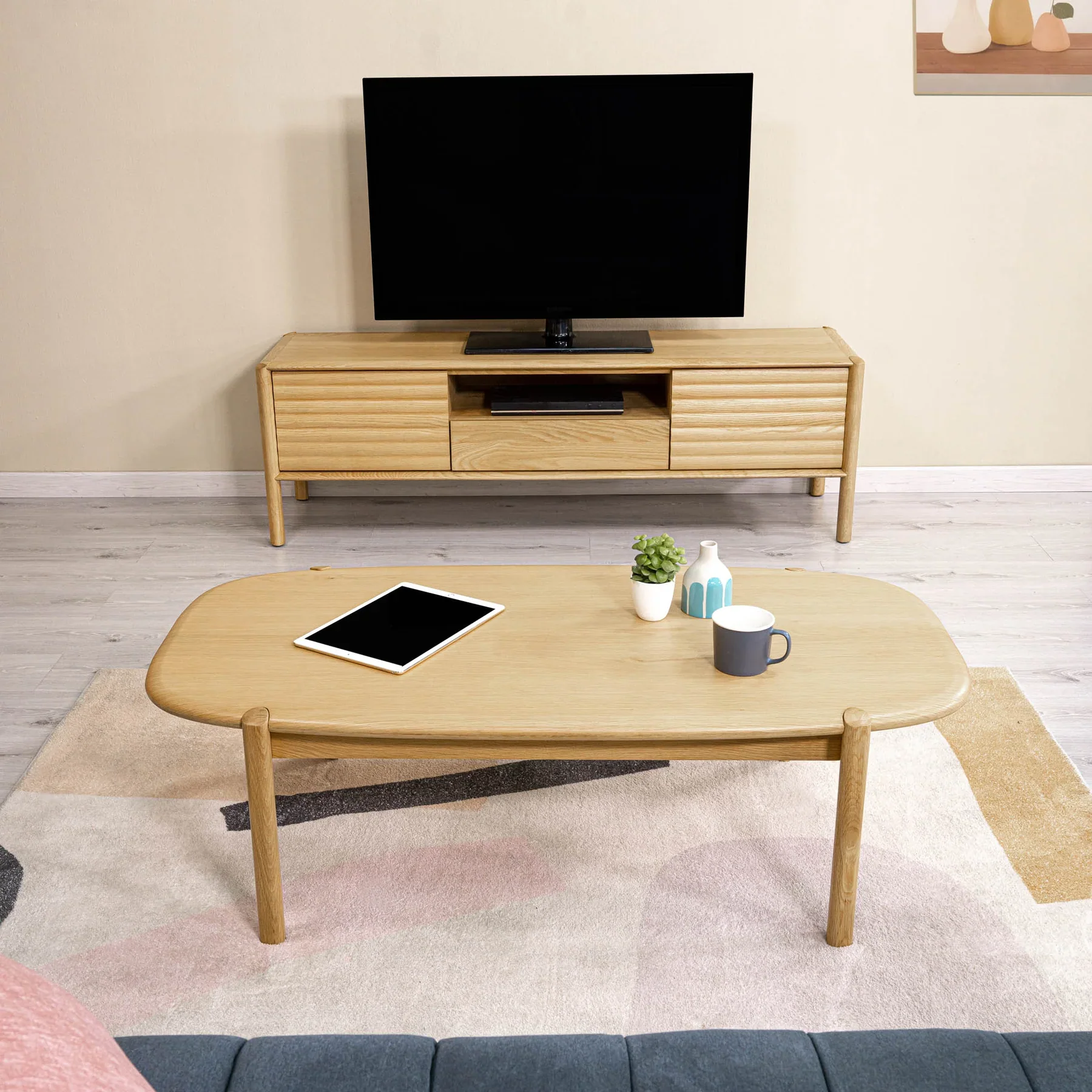 Kevara Coffee Table - Light Oak - Image 7