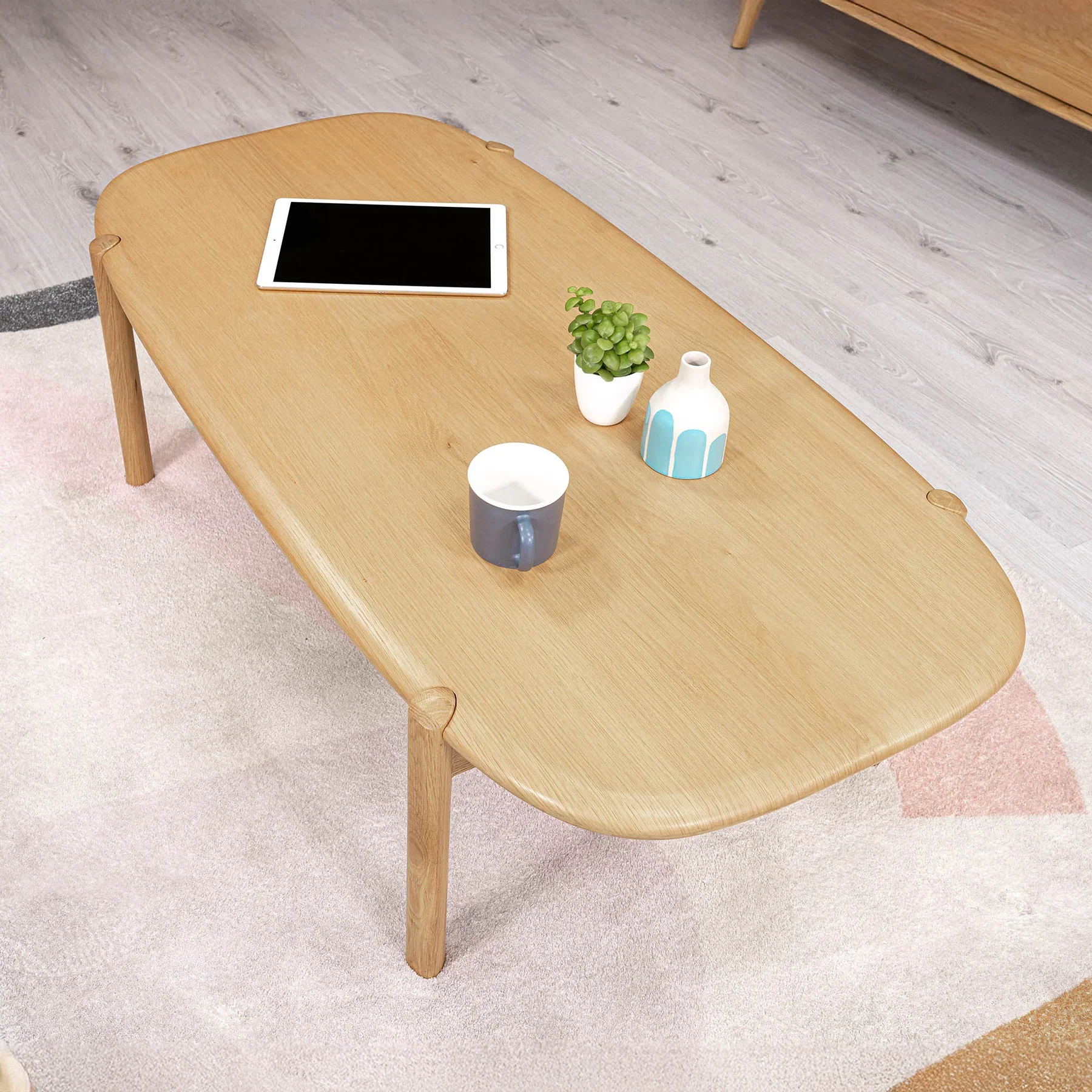 Kevara Coffee Table - Light Oak - Image 8