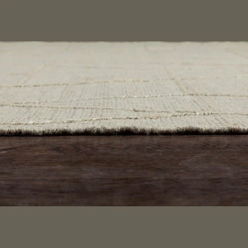 KINSEY HAND WOVEN RUG CHAMPAGNE - Image 5