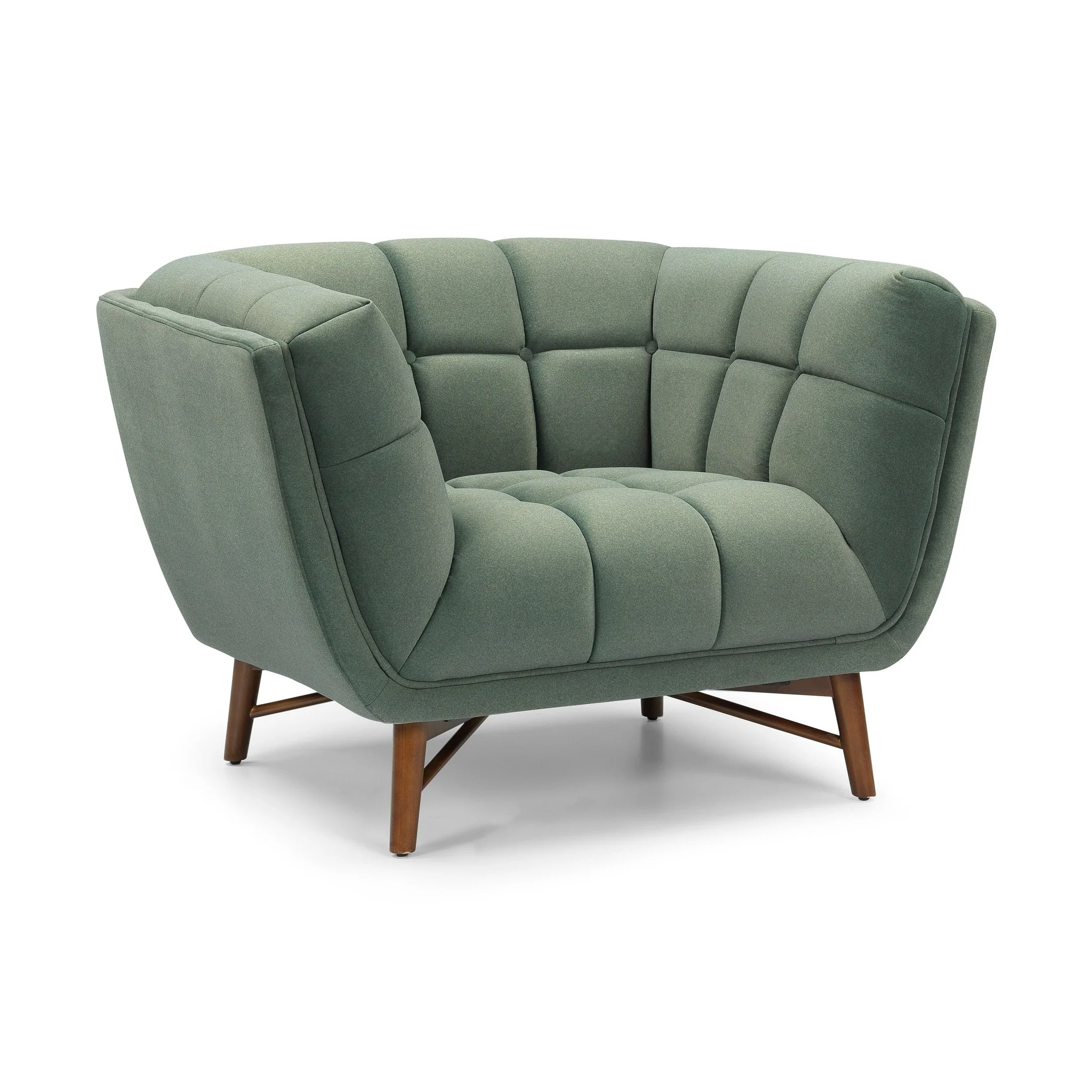 Kitsilano Accent Chair - Premium Velvet Green - Image 3