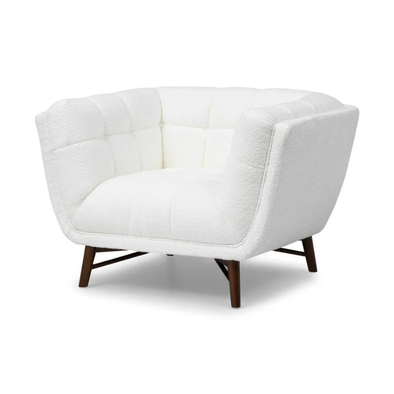 Kitsilano Accent Chair - Snow Fabric - Image 3