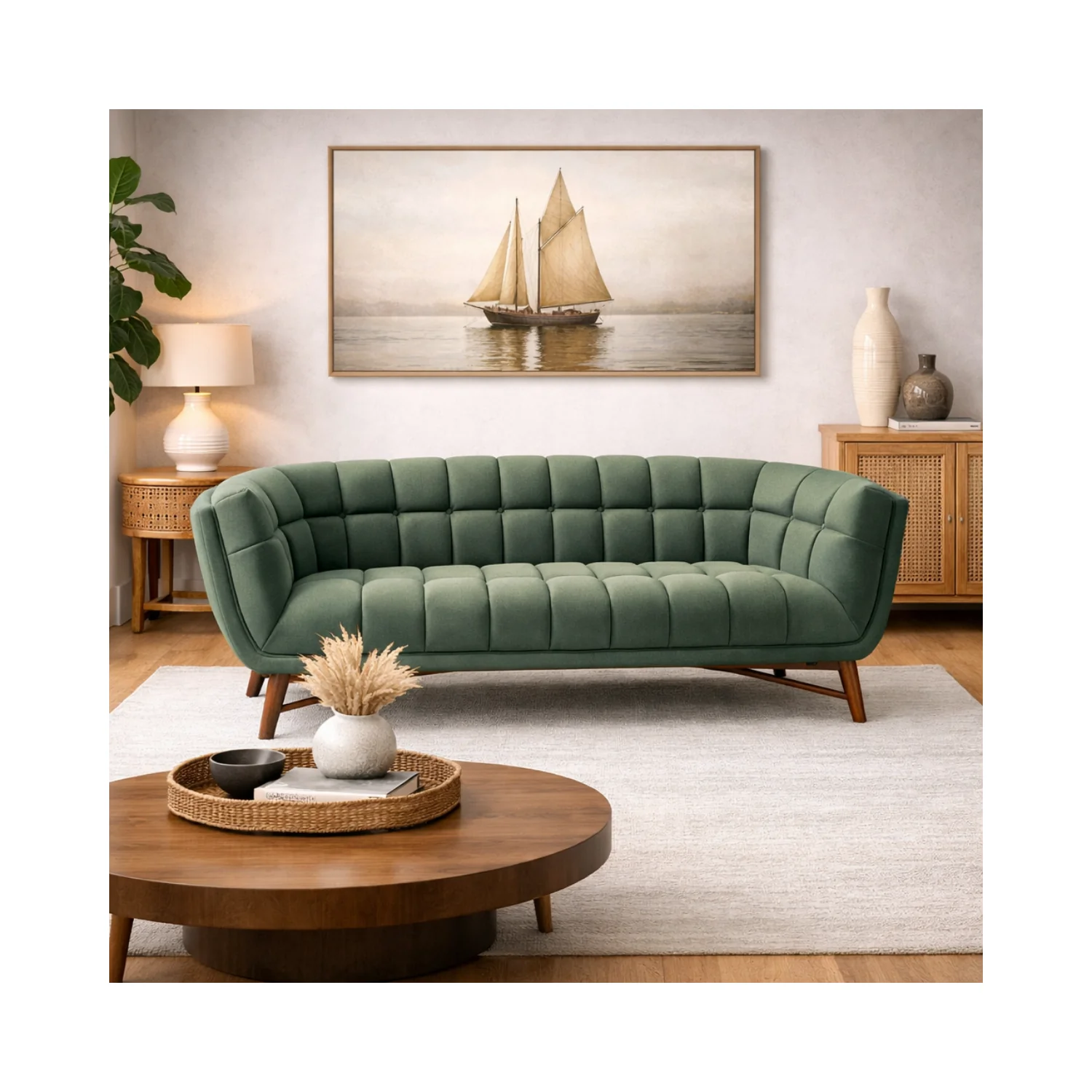 Kitsilano Sofa - Premium Velvet Green - Image 2
