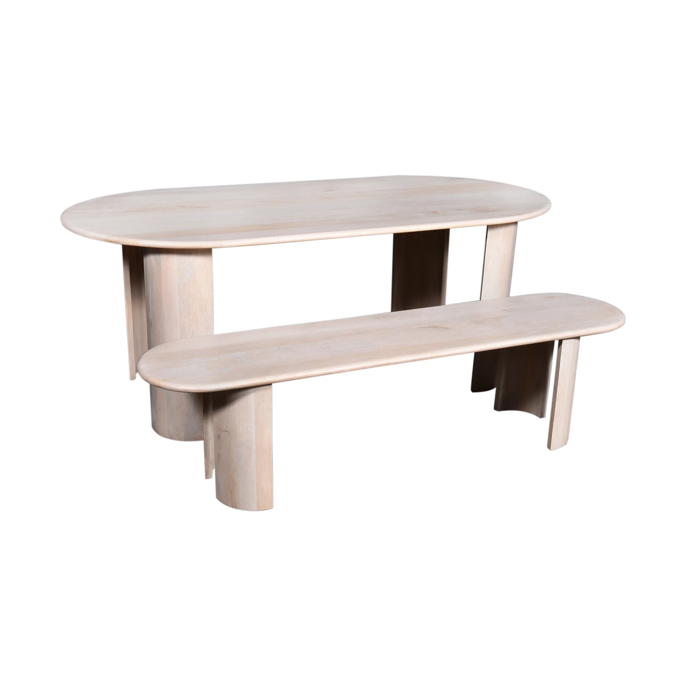 Klimt Solid Mango Wood Dining Table - Image 7