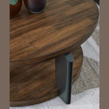 Kraeburn Round Cocktail Table - Image 6