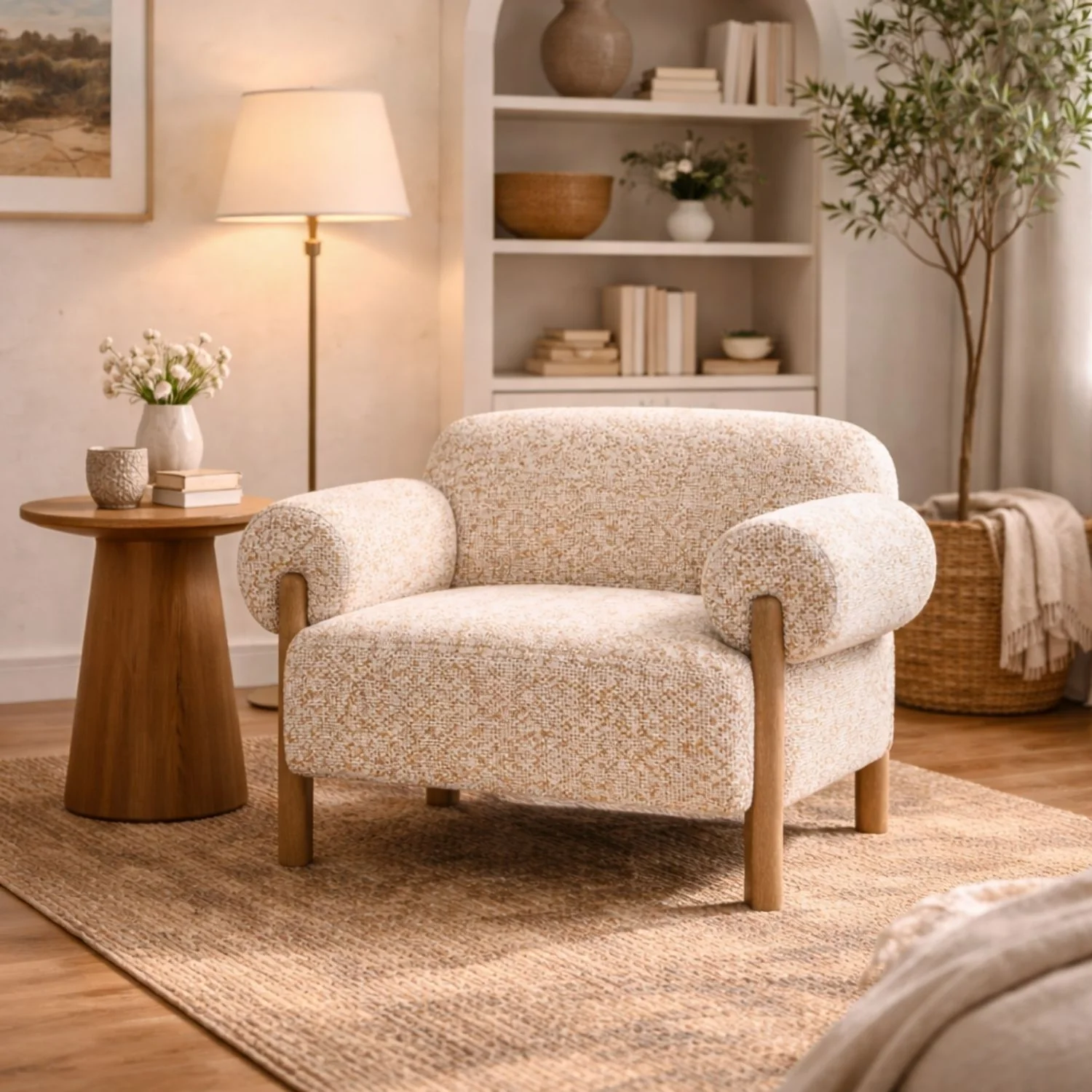 Kyst Fabric Accent Chair - Image 2