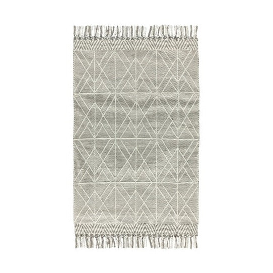 Labin Hand Woven Rug - White/Gray - Image 3