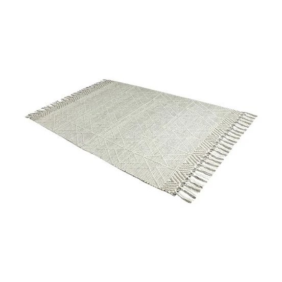 Labin Hand Woven Rug - White/Gray - Image 5