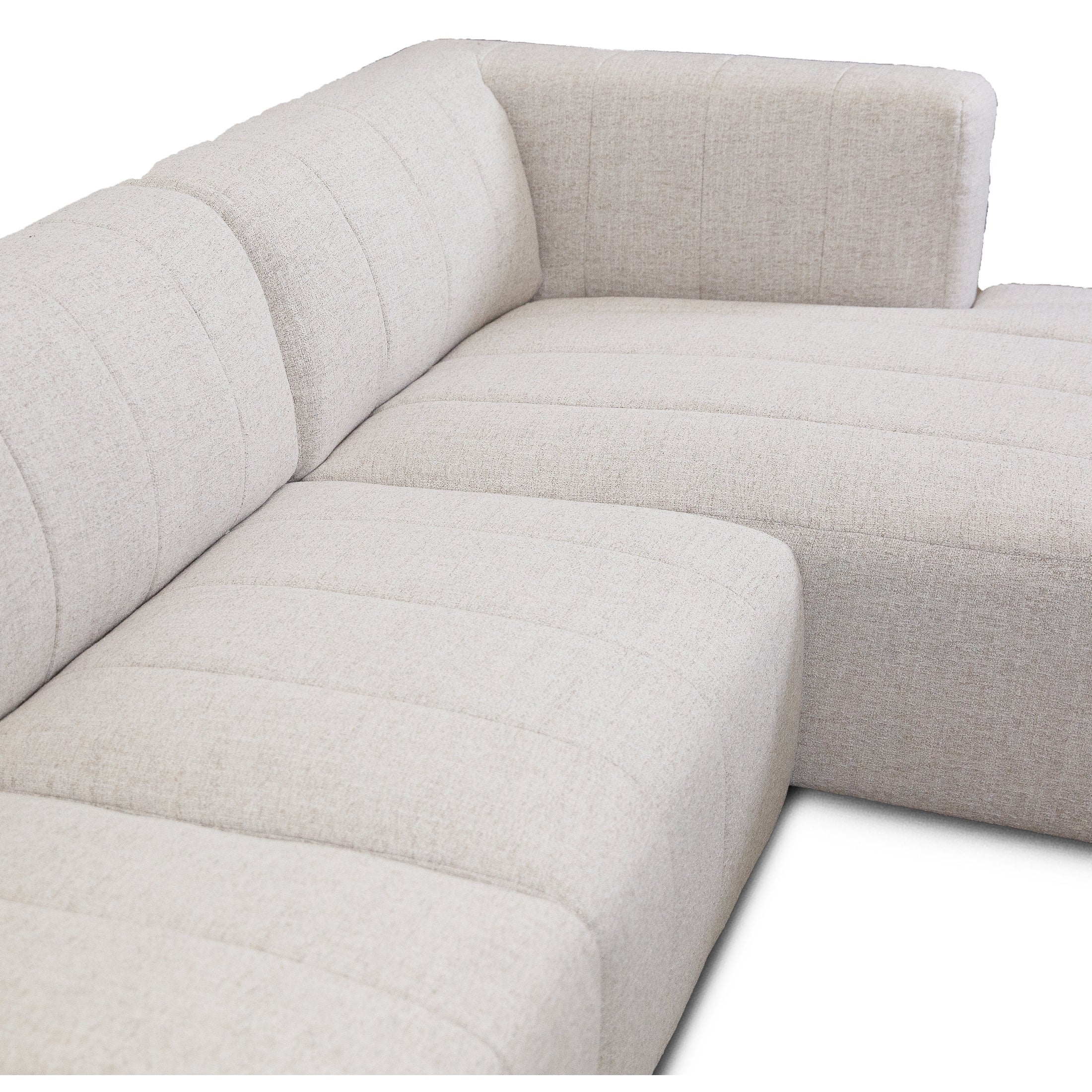 Lauriston Premium Fabric 3 PCs Sectional - Monique Beige - Image 17