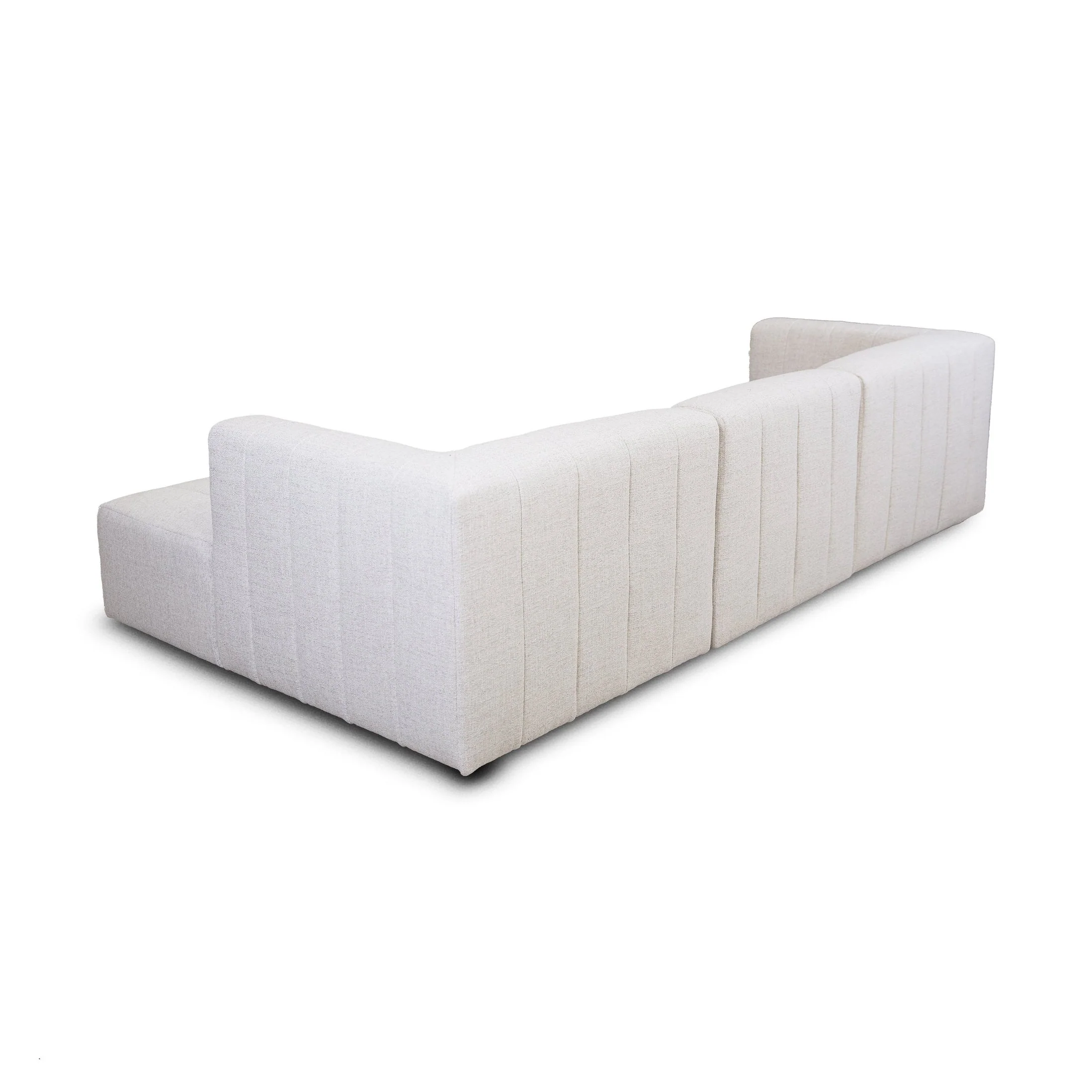 Lauriston Premium Fabric 3 PCs Sectional - Monique Beige - Image 4