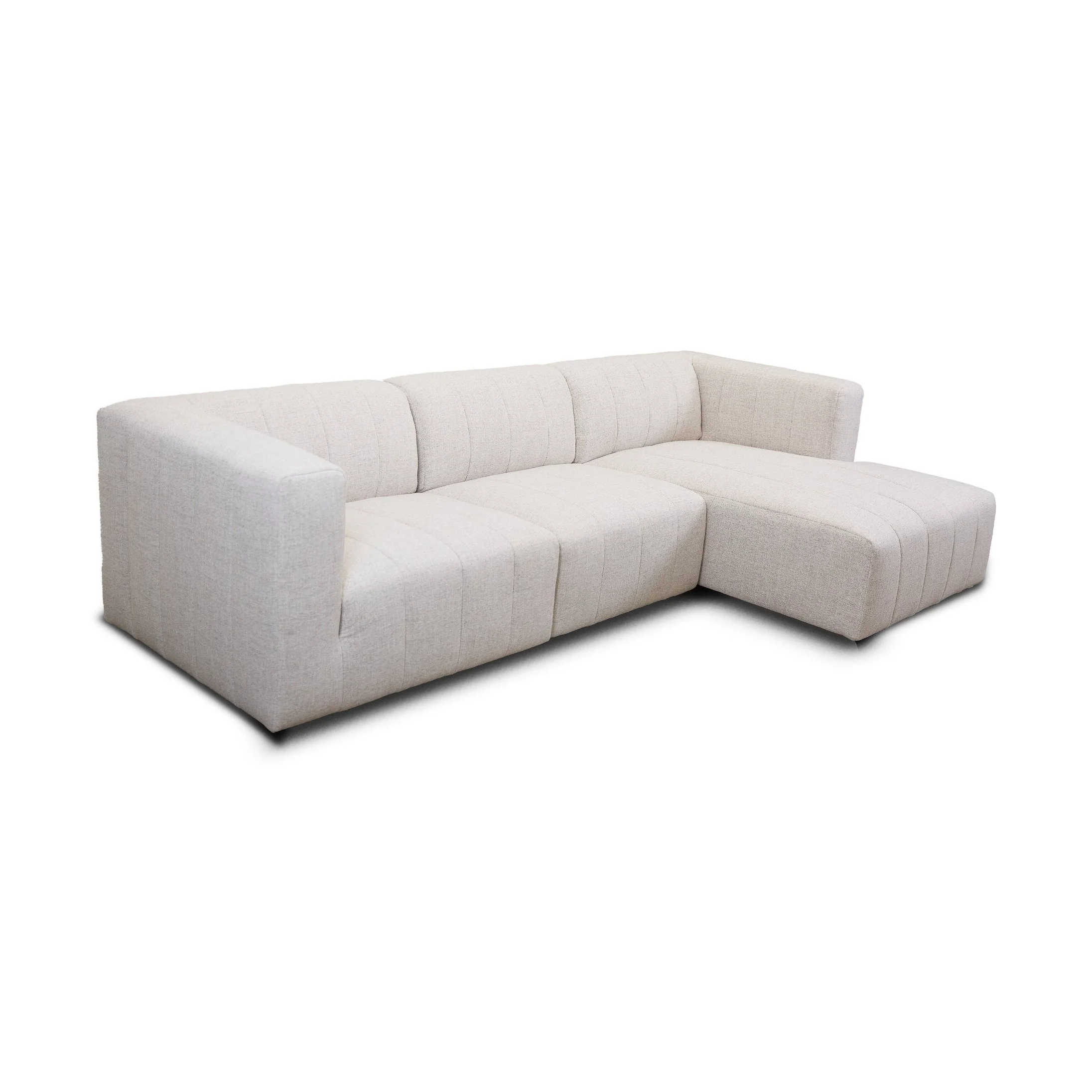 Lauriston Premium Fabric 3 PCs Sectional - Monique Beige - Image 5