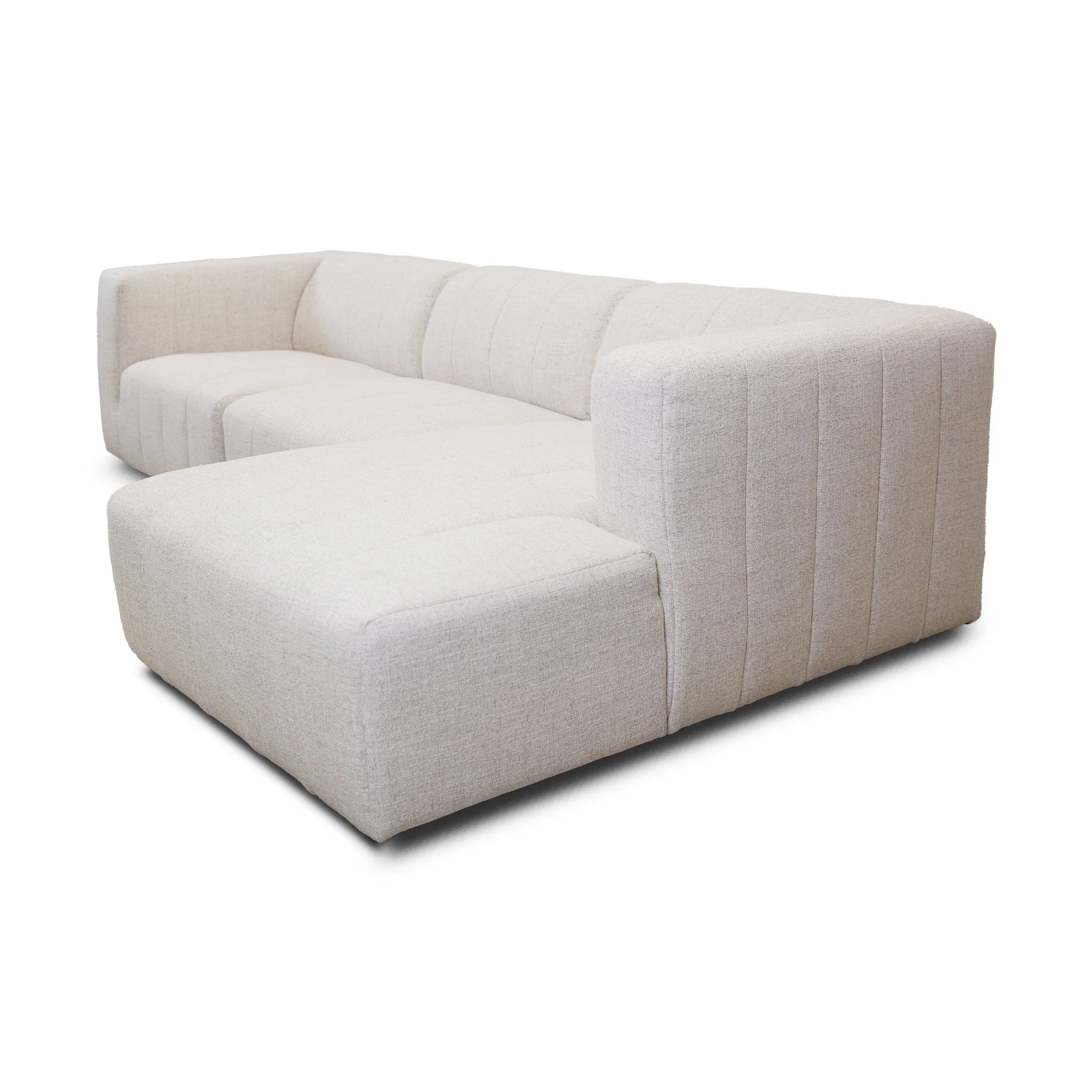 Lauriston Premium Fabric 3 PCs Sectional - Monique Beige - Image 6
