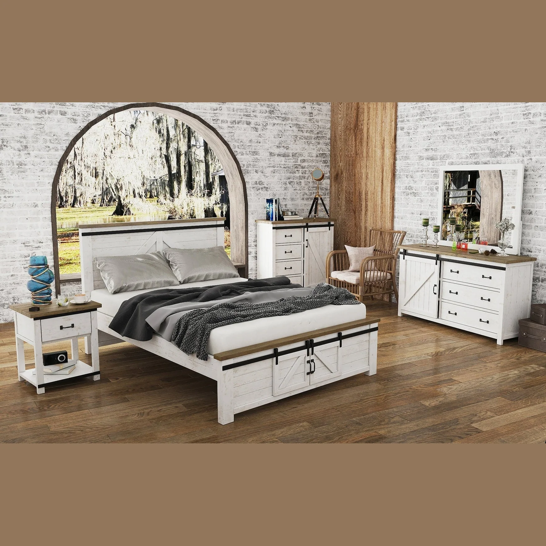 Lazrin 4 Drawer Chest With 1 Door - Image 5