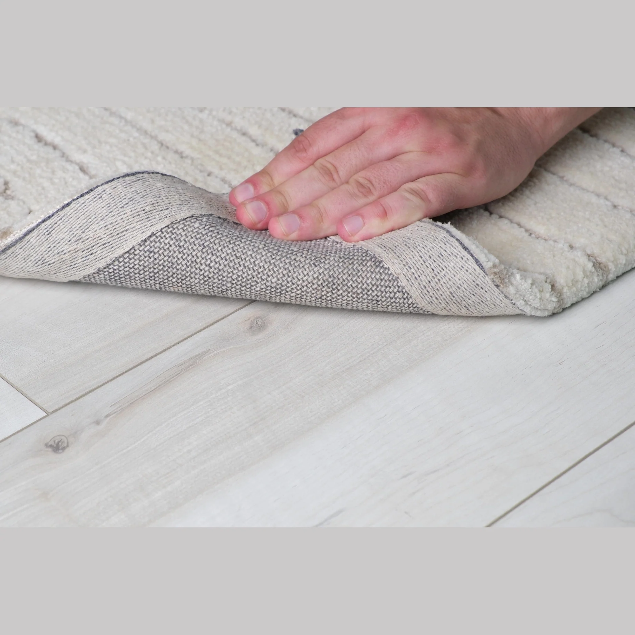 Leela Ivory Linear Modern Area Rug - Image 6