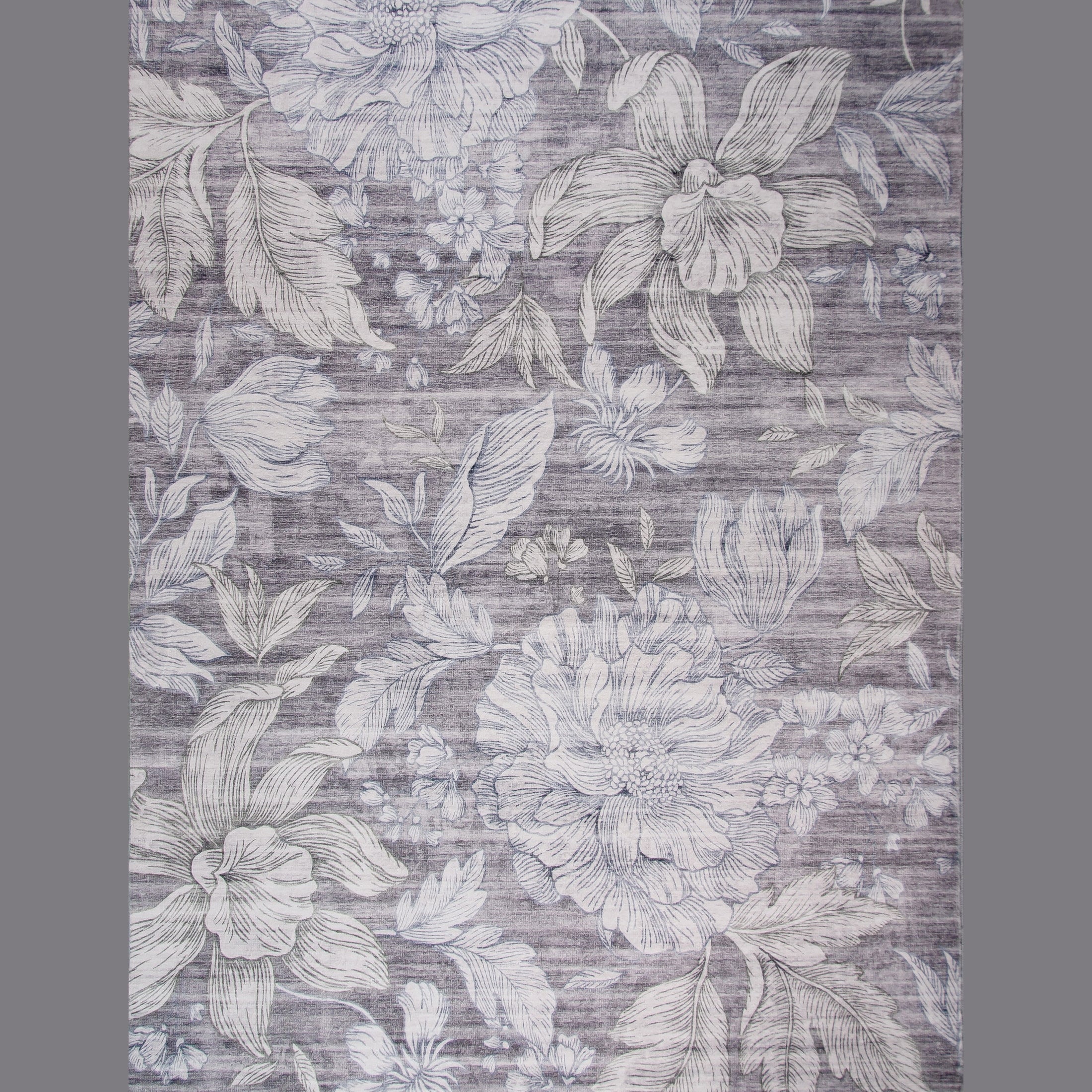 Lily Grey Faded Medallion Area Rug - Image 10