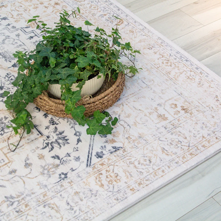 Prismatic Cream Contemporary Lines Area Rug - Image 4