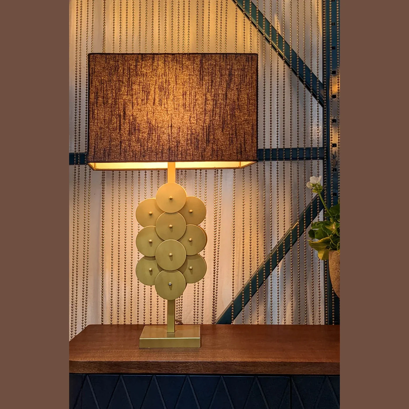 Liora Brass Disc Lamp - Image 6