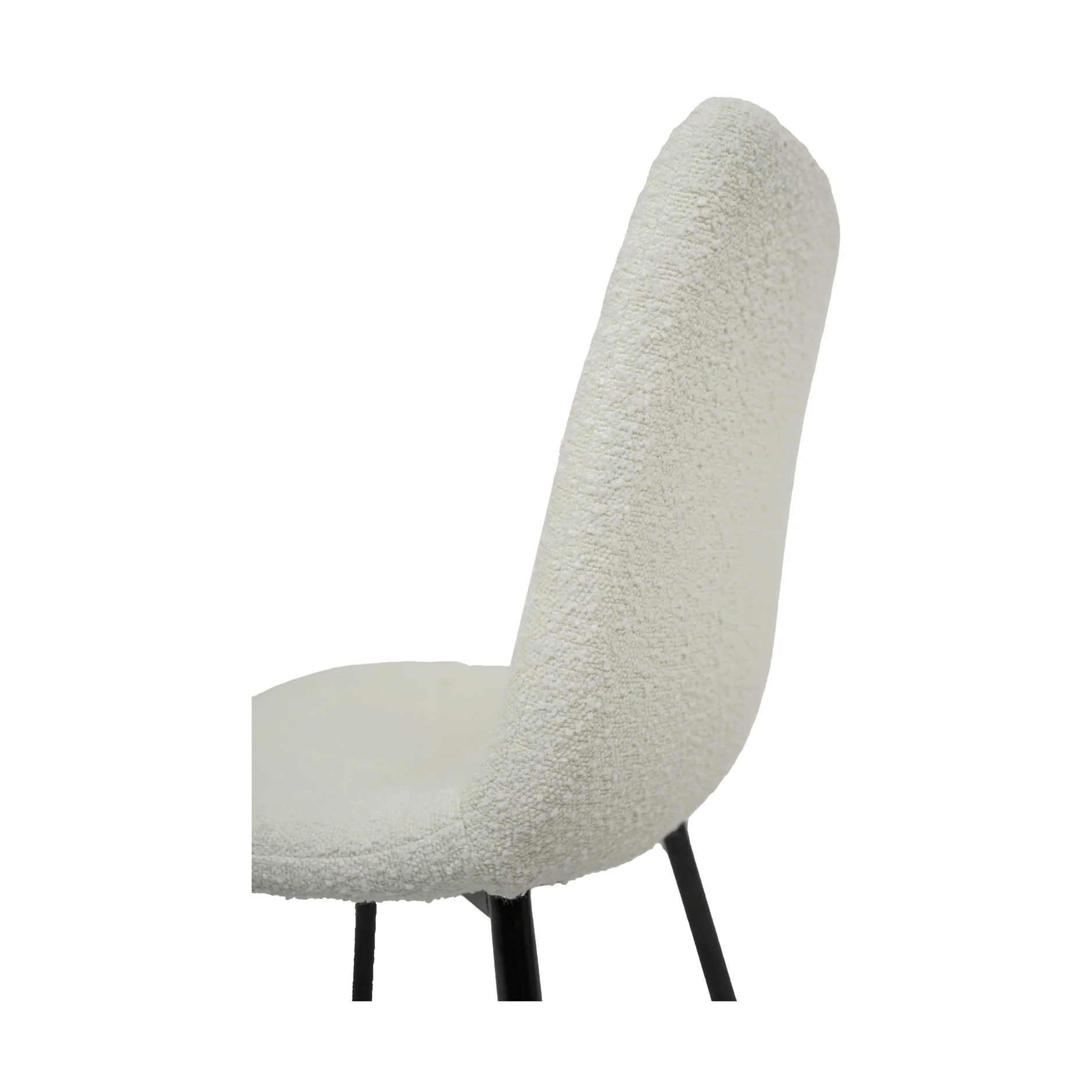 Lucas Fabric Dining Chair - Pearl Boucle - Image 8
