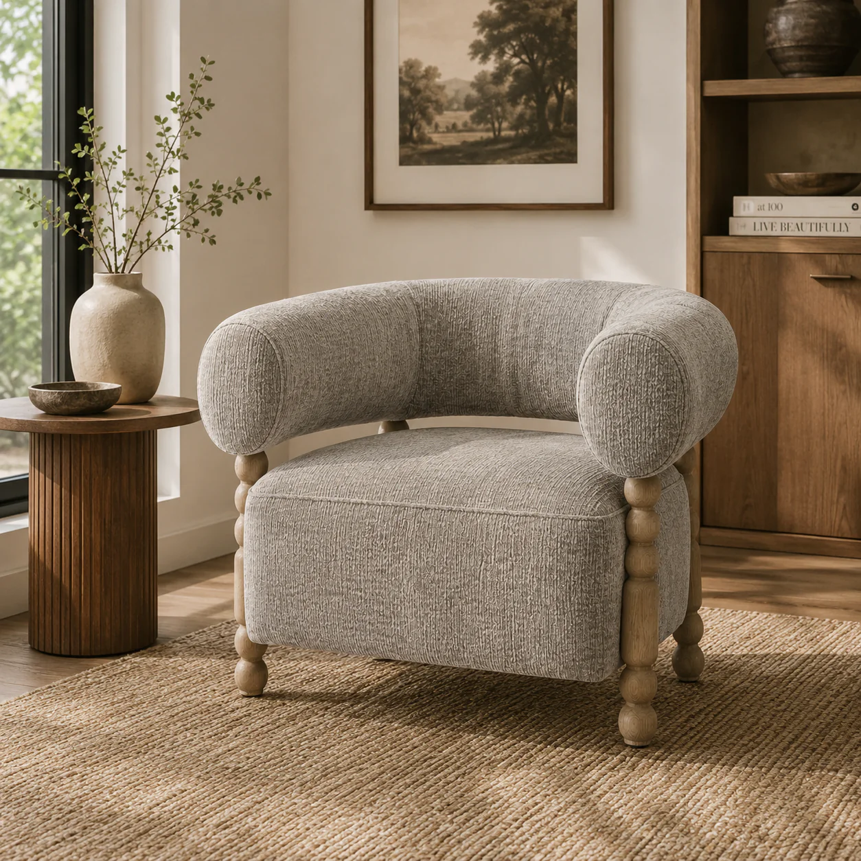 Luvano Accent Chair – Brown - Image 2