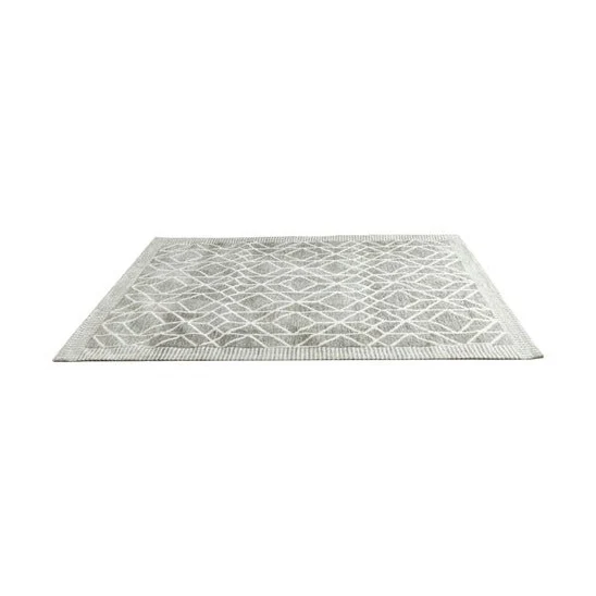 Madon Machine Woven Rug - Grey / Ivory - Image 5