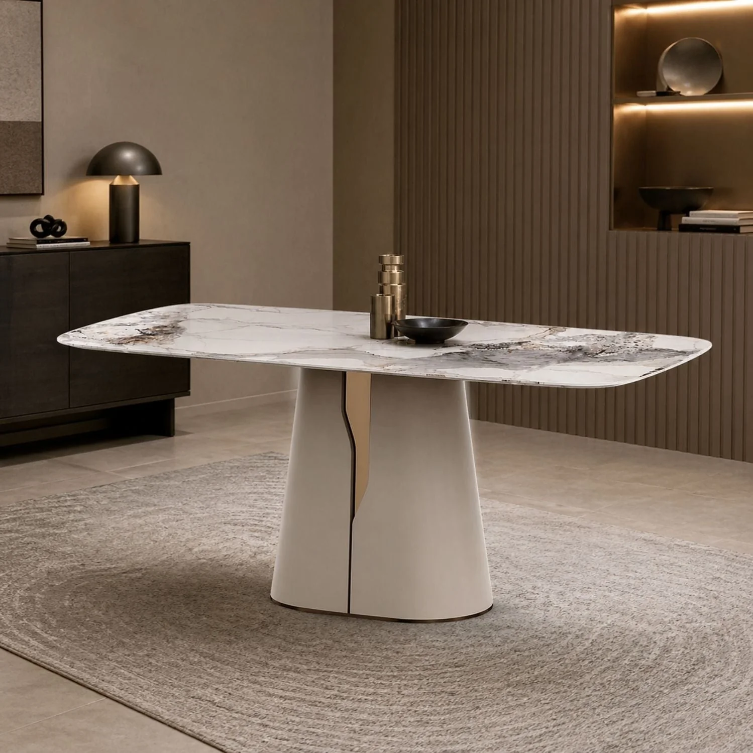 Maiia Ceramic Top Dining Table - Image 2